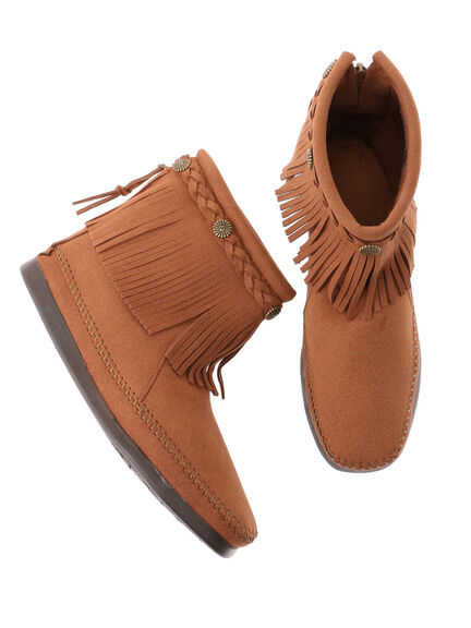 【WEB先行予約】別注《Minnetonka×earth》バックジップブーツ