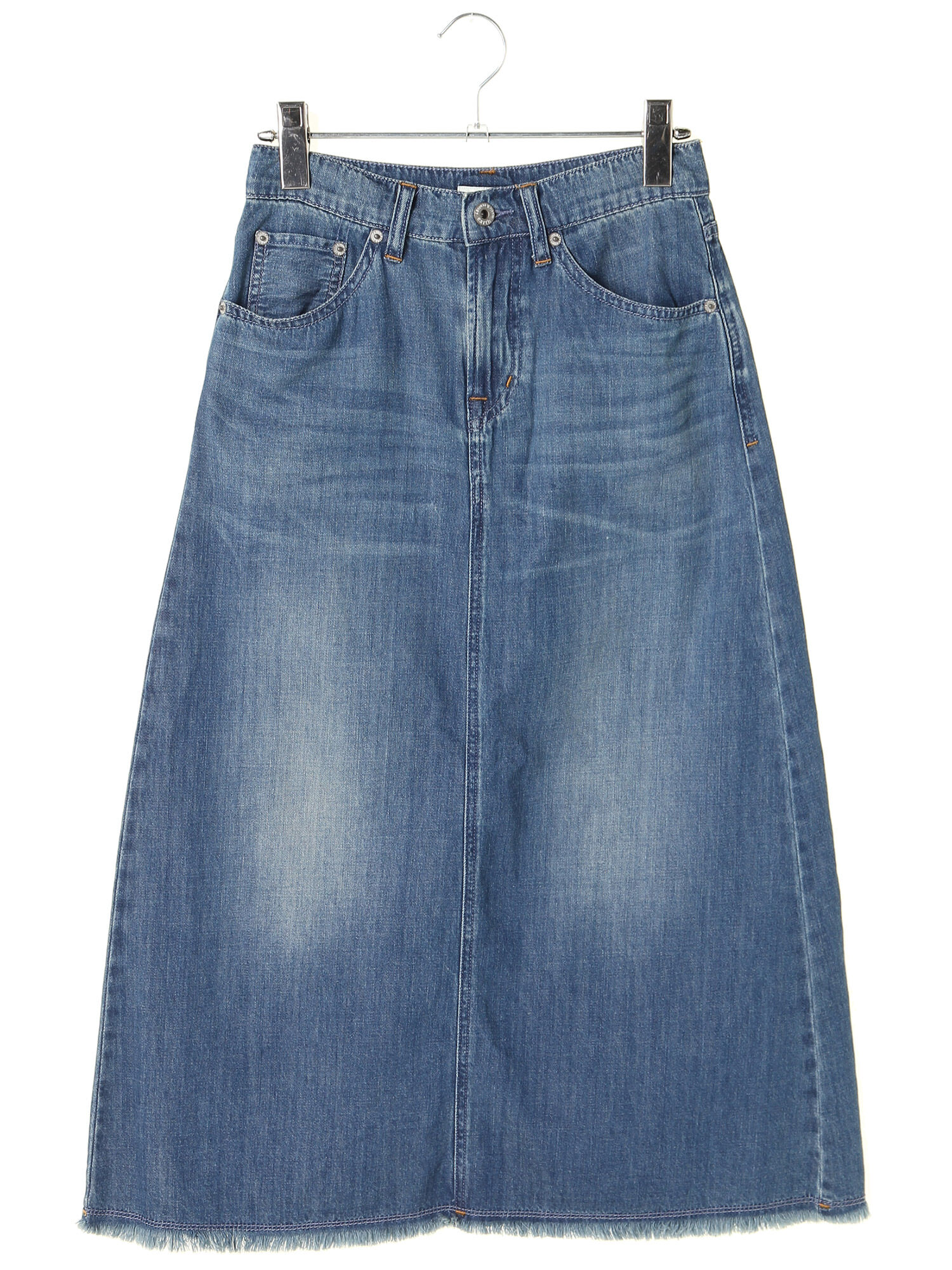 ＜WEB限定大きな・小さなサイズ＞デニムロングスカート