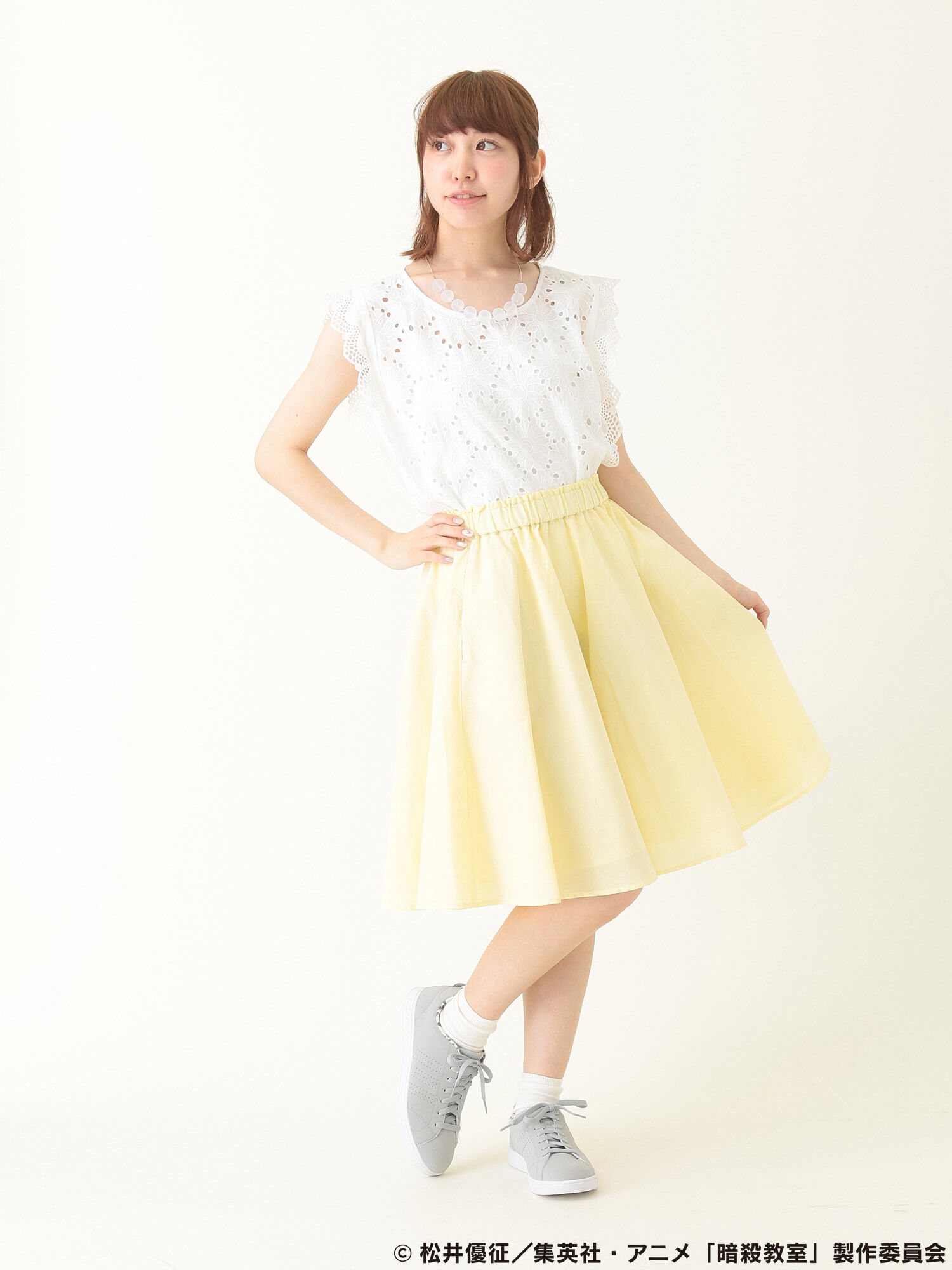 暗殺教室コラボギャザースカート