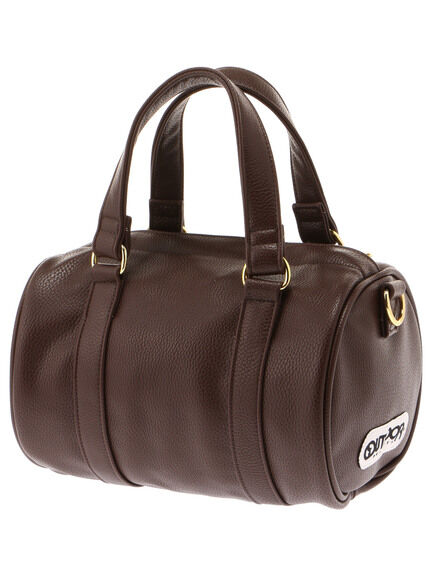 earth【OUTDOOR】FAKE LEATHER BOSTONBAG