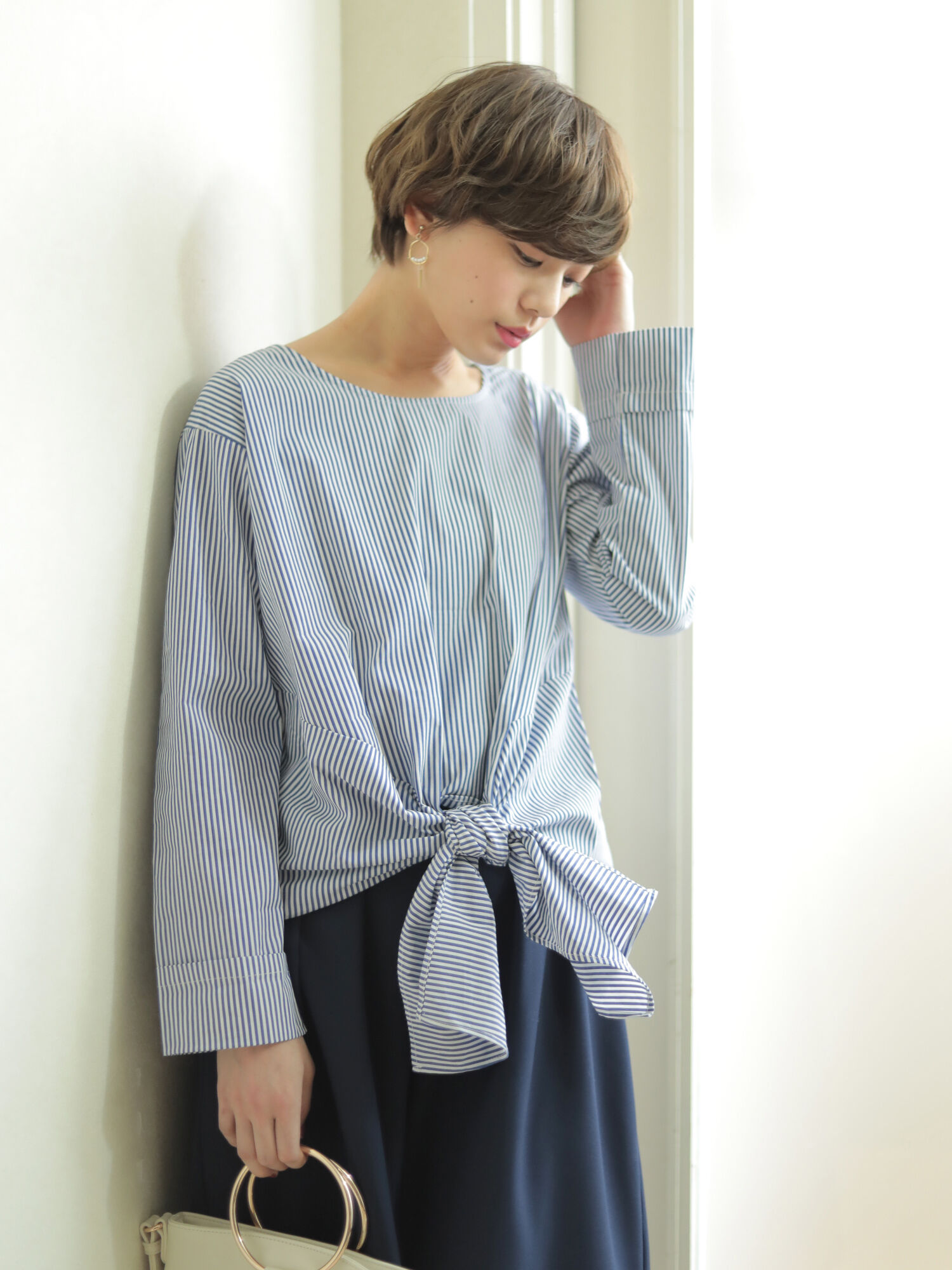 ★<WEB限定大きな・小さなサイズ>前しばりプルオーバー