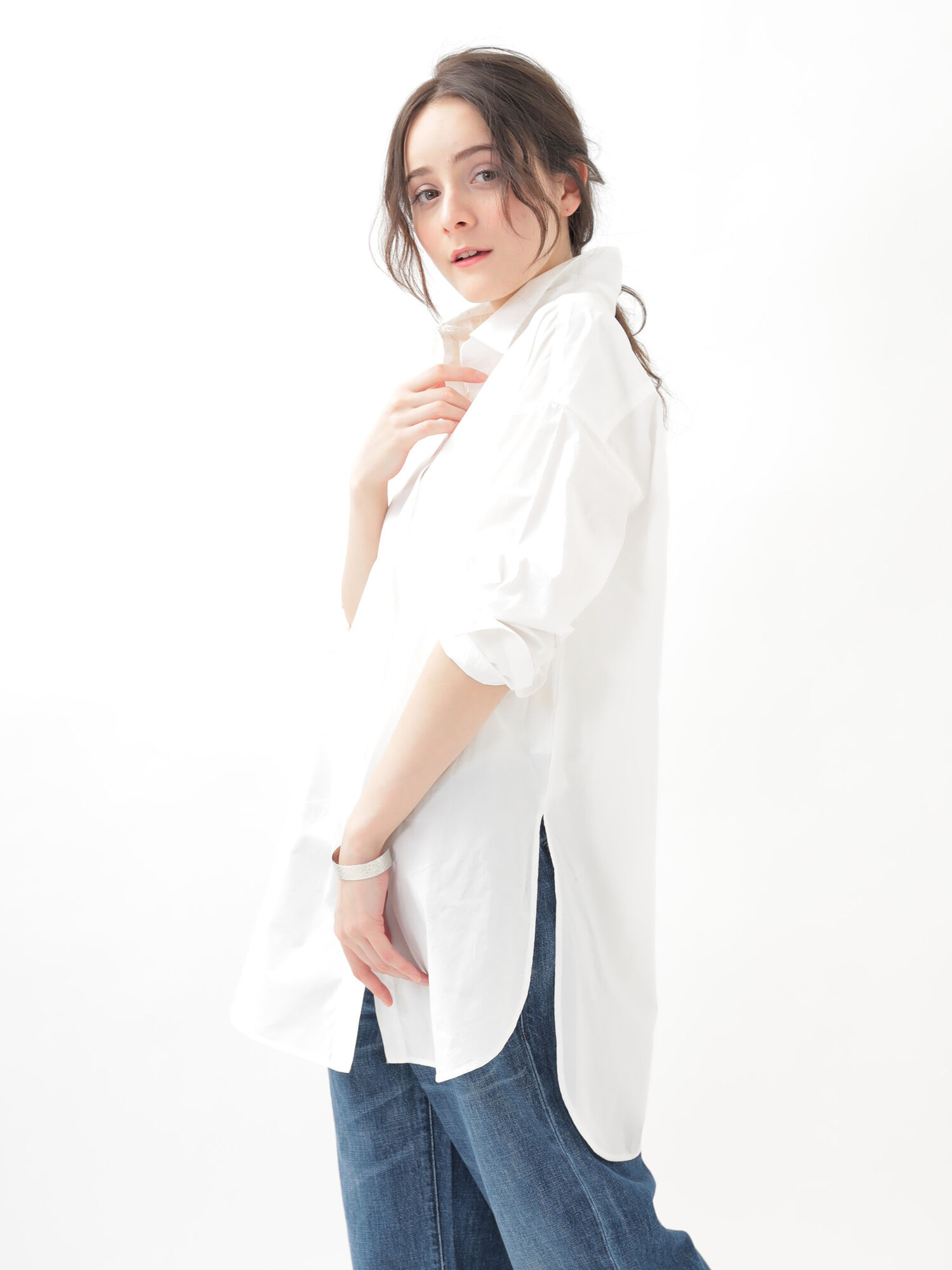 ★<WEB限定大きな・小さなサイズ>シャツチュニック