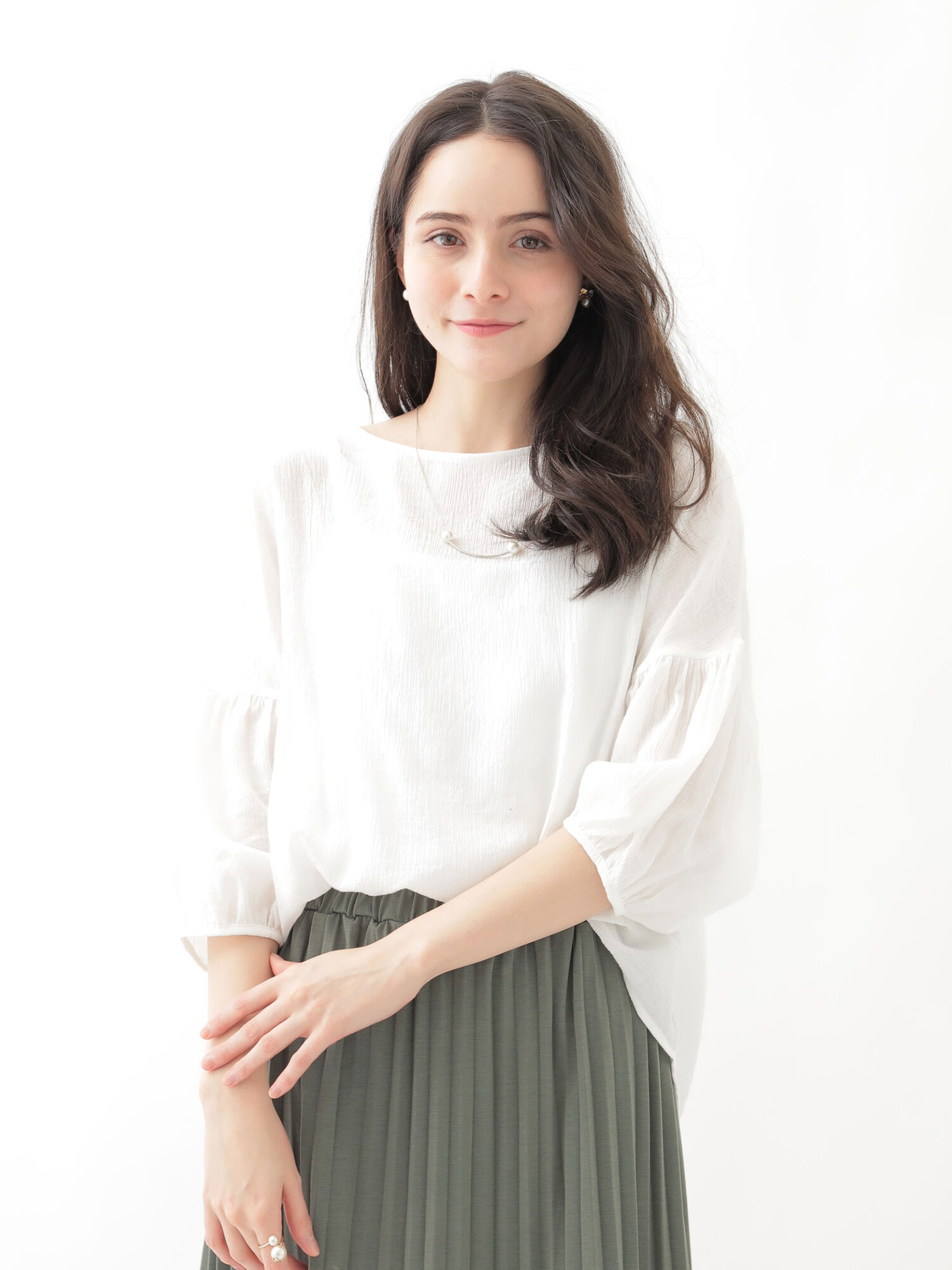 【SETITEM】・楊柳プルオーバー+キャミセット