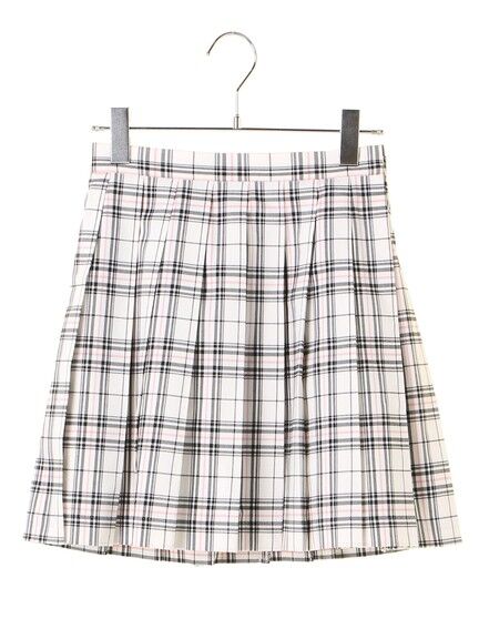 【KANKO×earth】チェックプリーツスカート