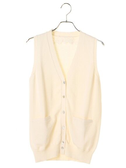 【KANKO×earth】レースニットベスト