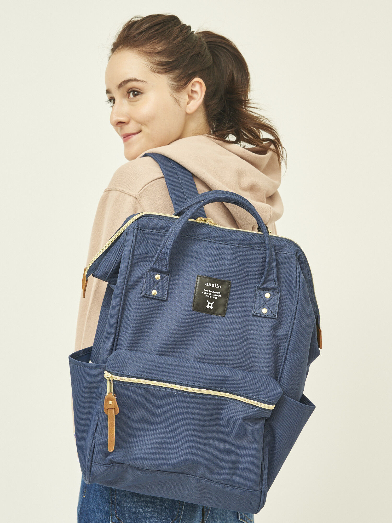 ＜先行予約＞anello×earth口金リュック