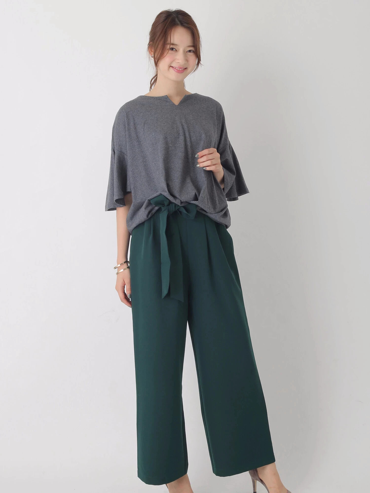 SET2点プルオーバー+ワイドパンツ