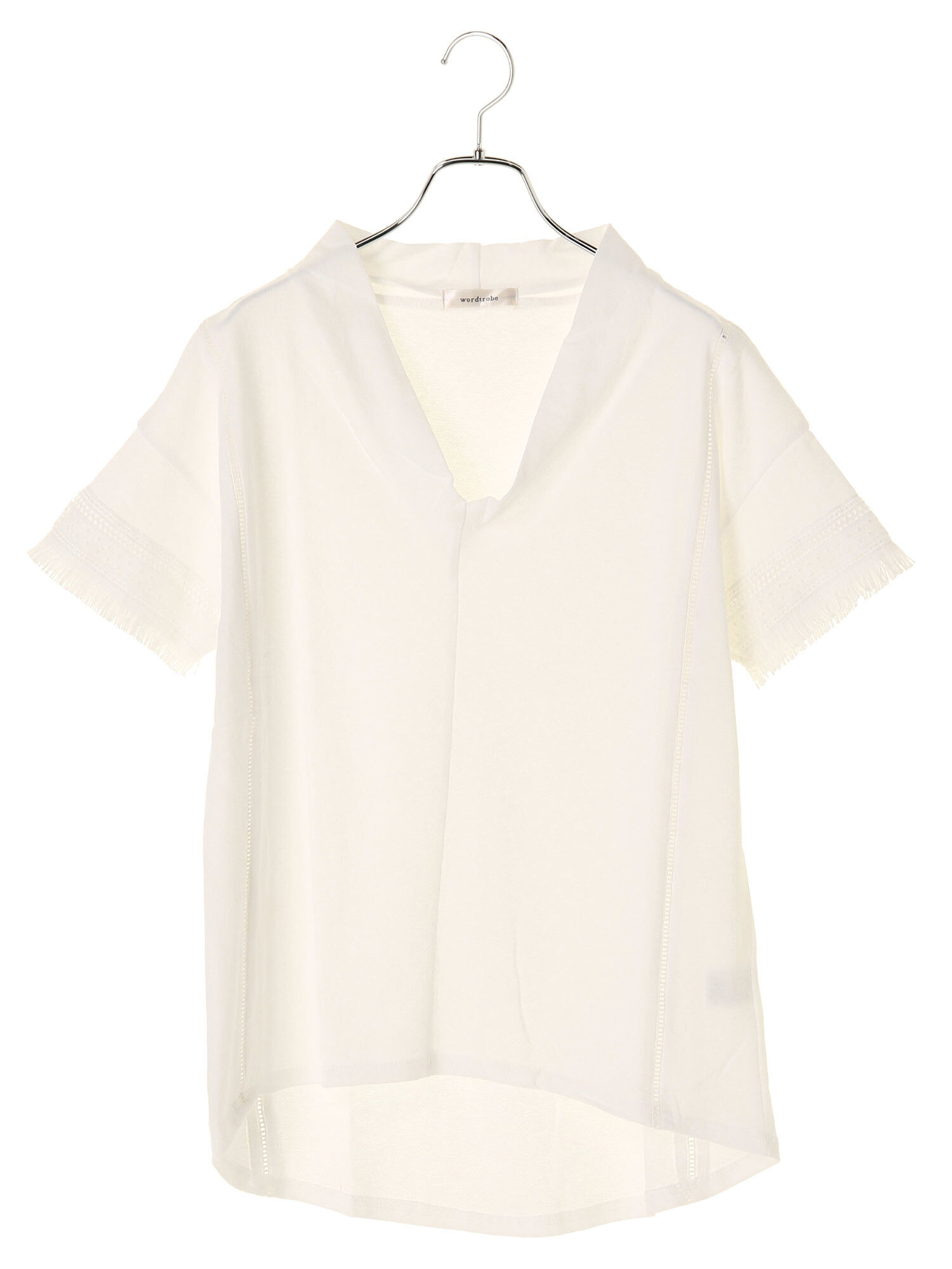 wordtrobe フリンジVネックカットチュニック