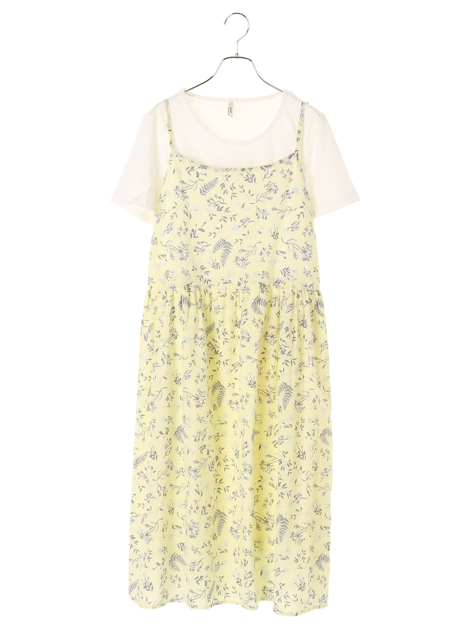 wordtrobe ツインsetフラワーキャミワンピース