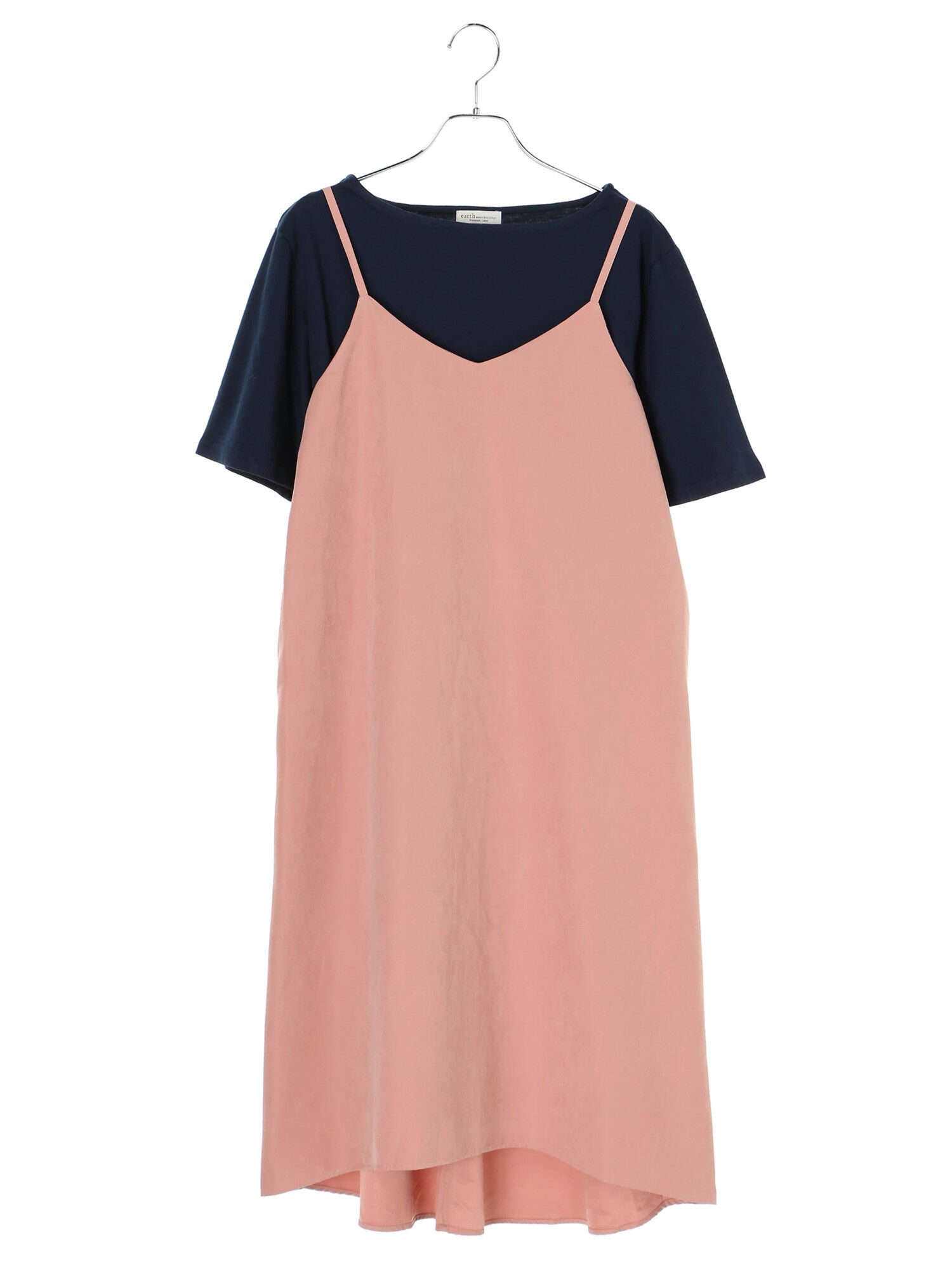 ・SET2点キャミワンピ+ボートネックプルオーバー