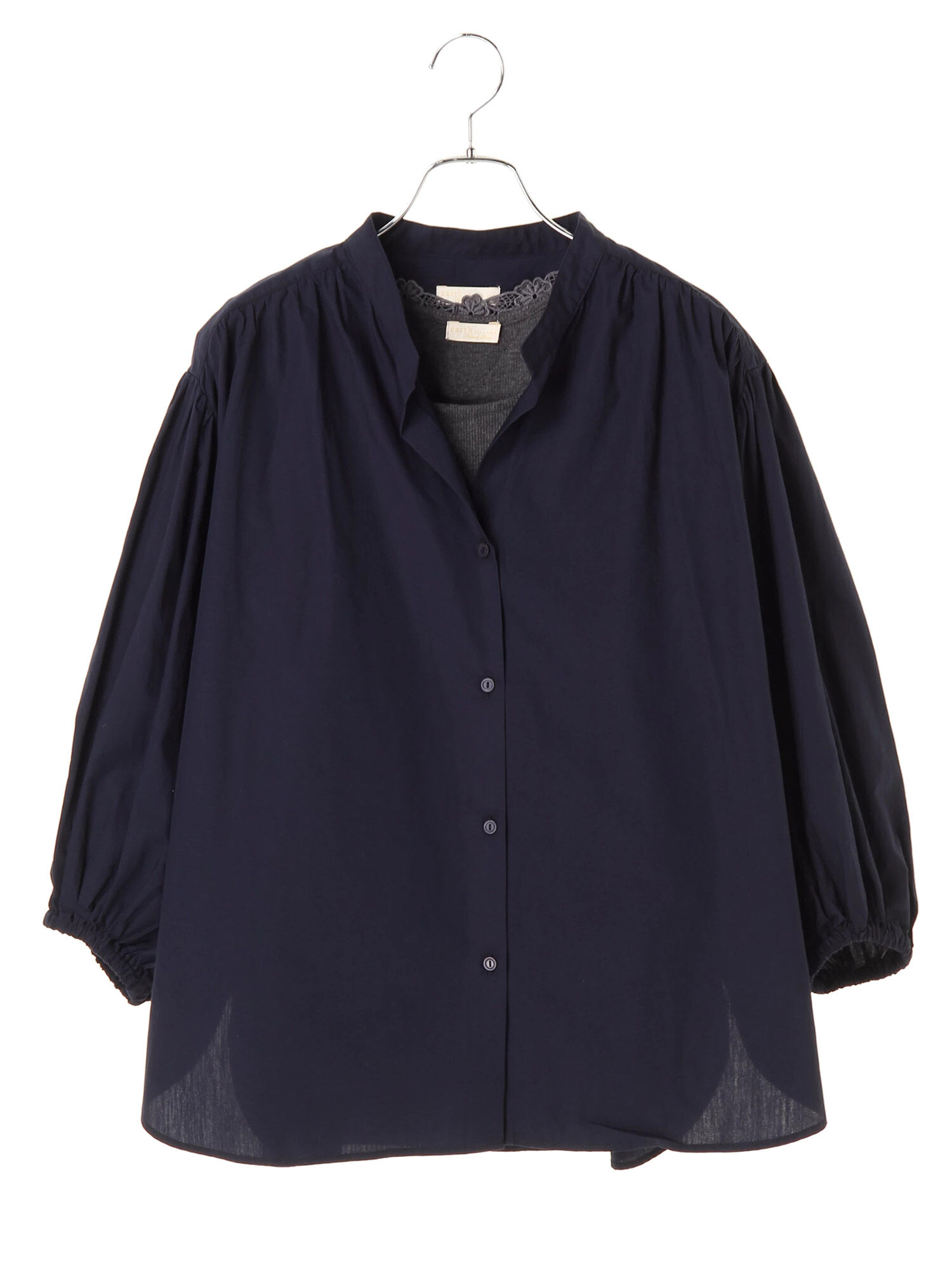 ＜もっと大きなサイズ＞SET2点 ギャザー抜けシャツ+タンクトップ