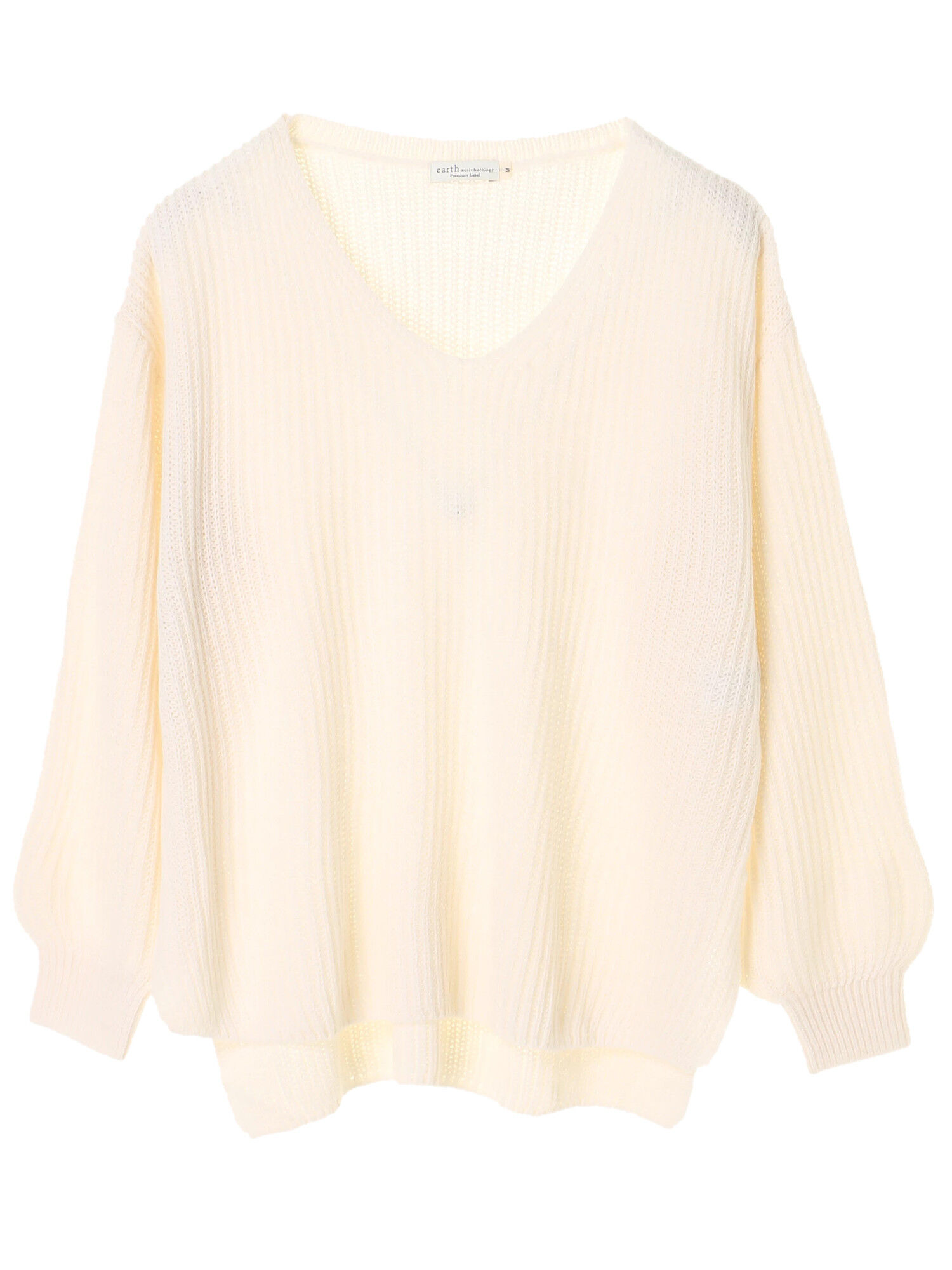 ・畦目当てVネックニットプルオーバー