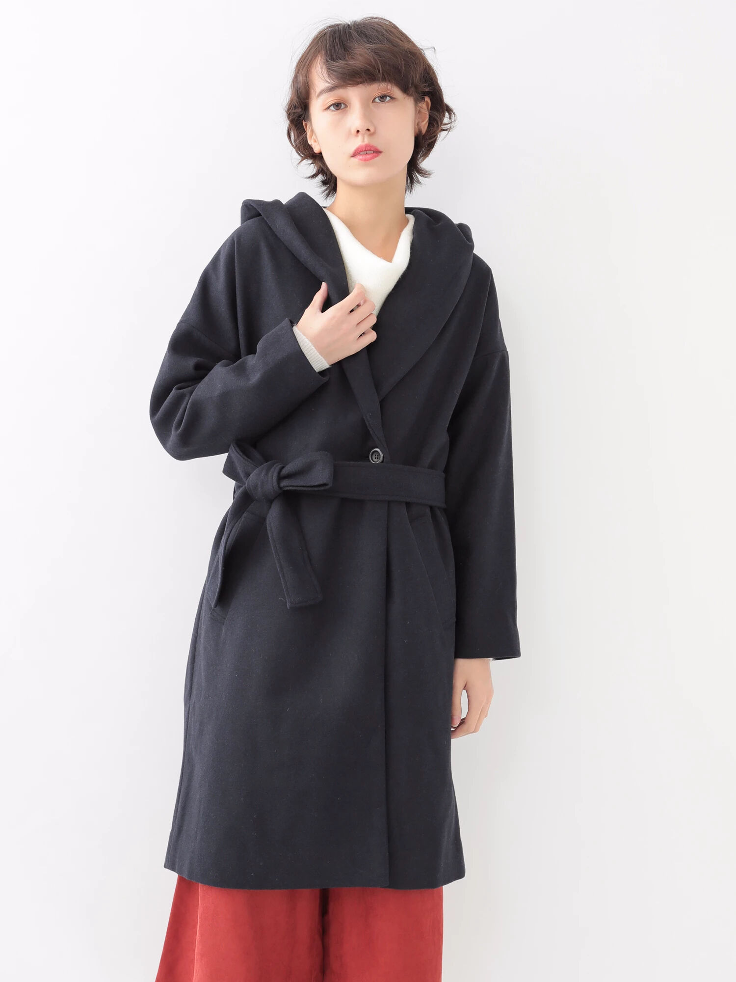 ◎フードガウンコート