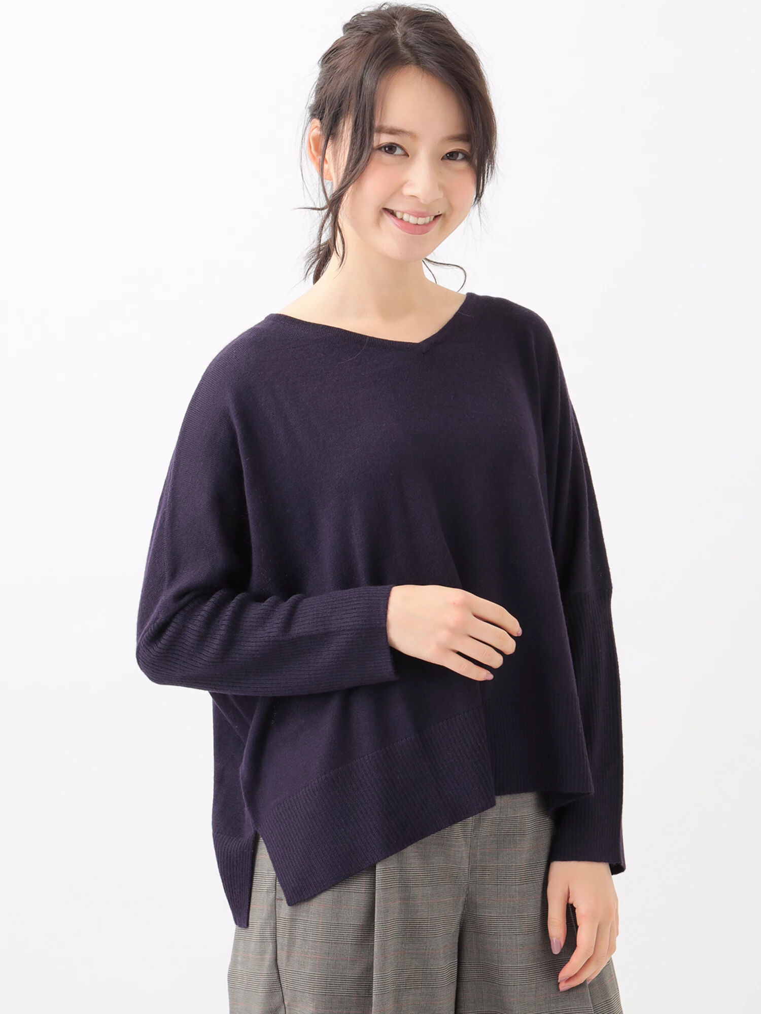 ◎・ボックスシルエットニットプルオーバー