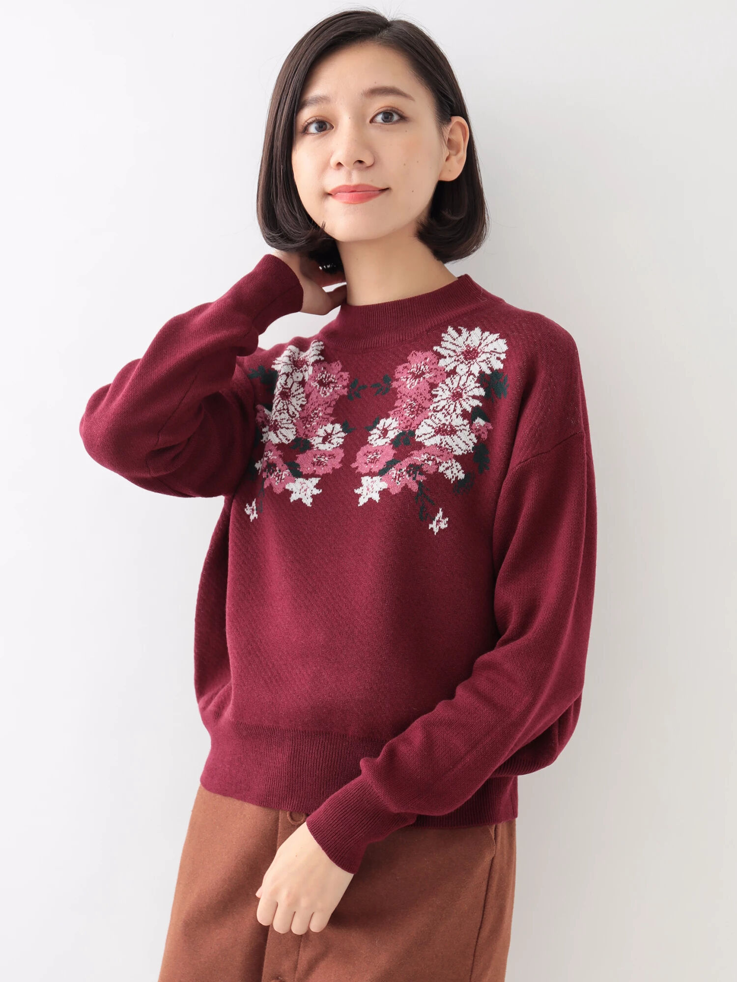 ◎ジャガードニットプルオーバー