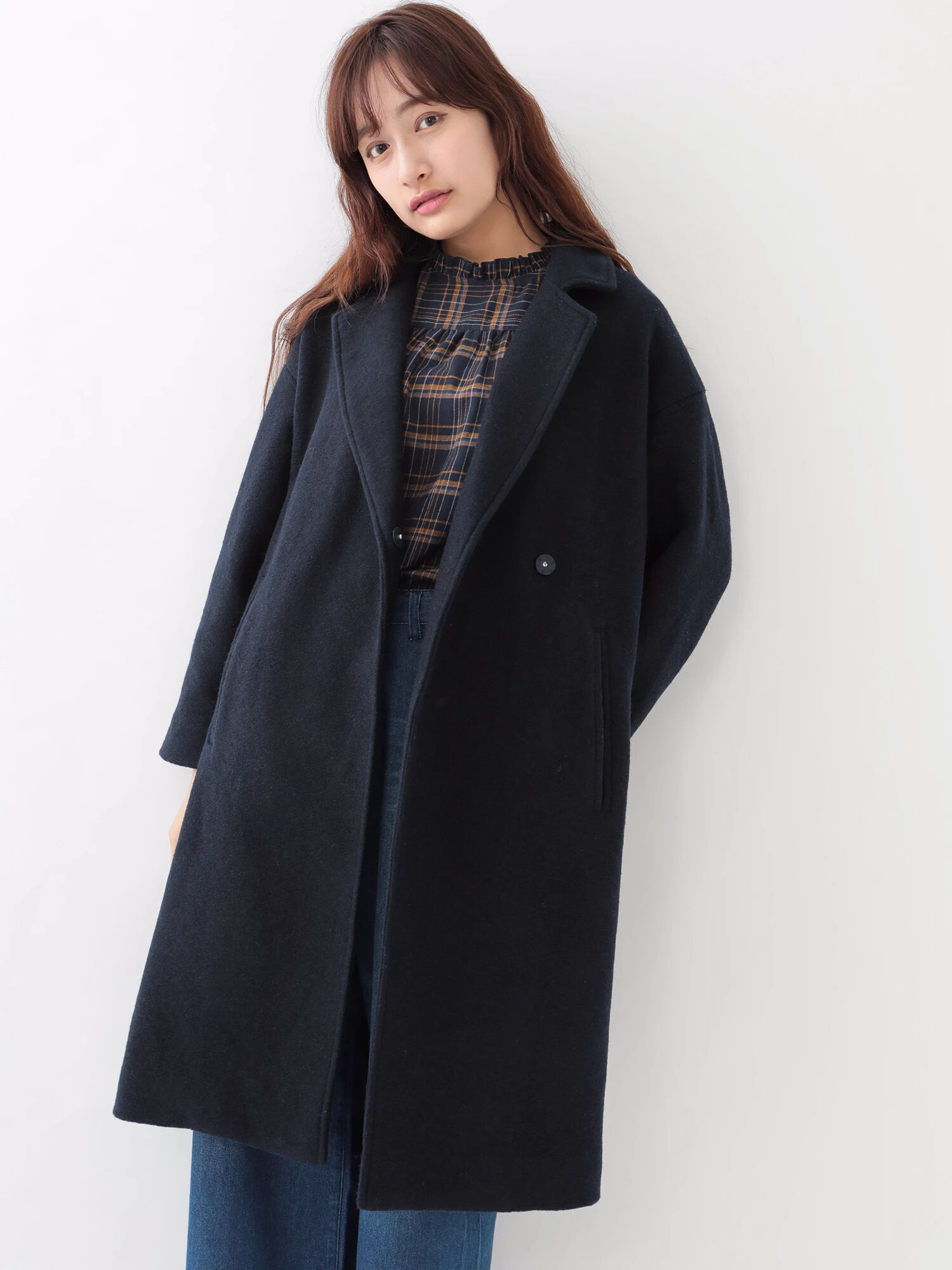 ◎ビックシルエットチェスターコート