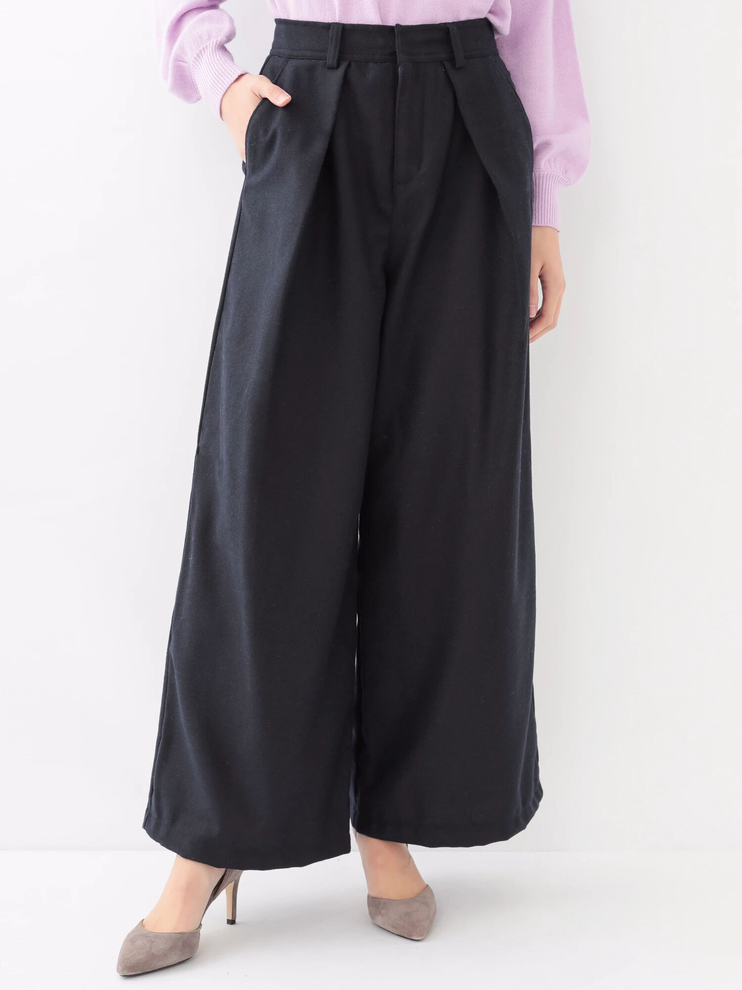 ◎ウールワイドパンツ