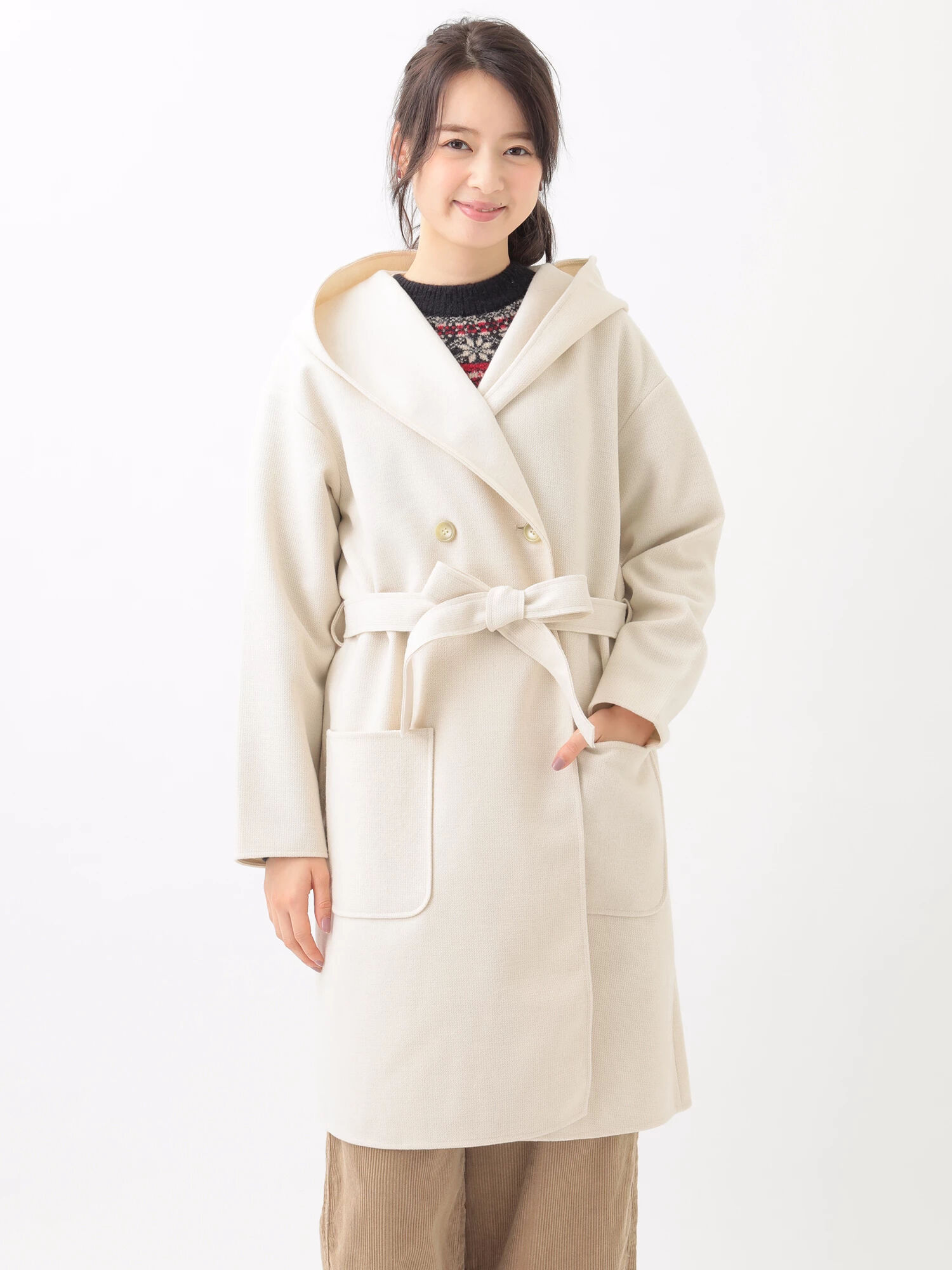 ◎＜ＷＥＢ限定大きな・小さなサイズ＞フーデットコート