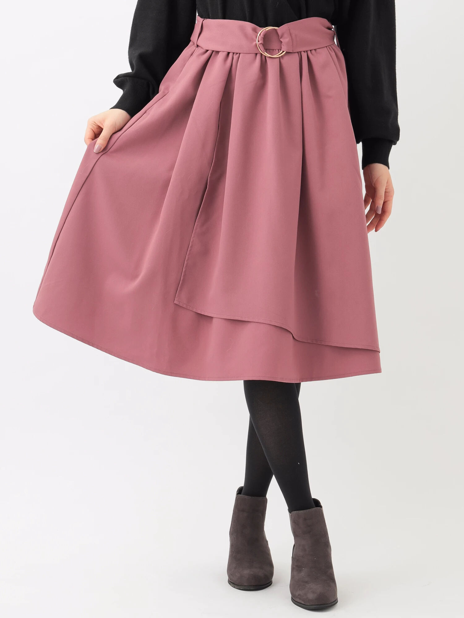 ・ラップフレアースカート