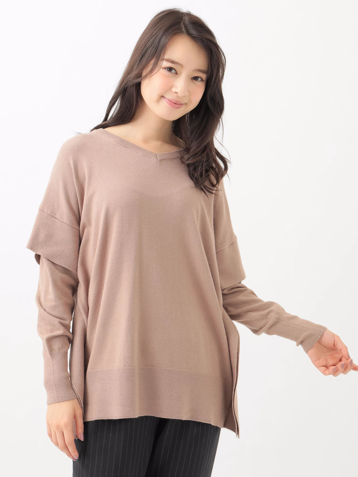 ・ボックスフリルニットプルオーバー