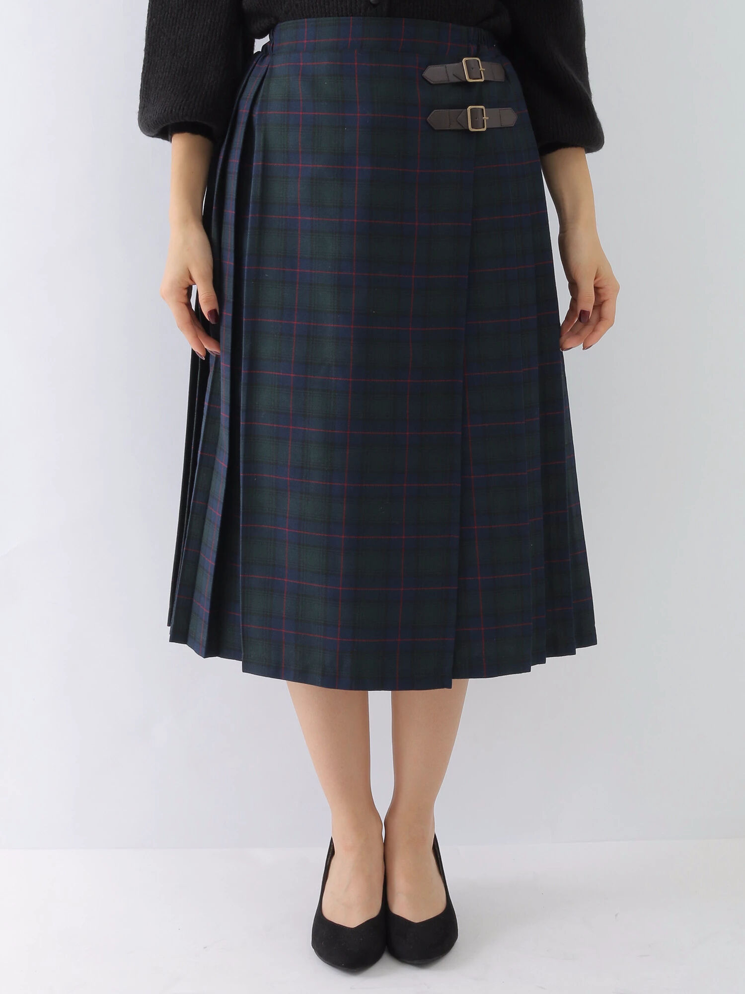 ・チェックキルトスカート