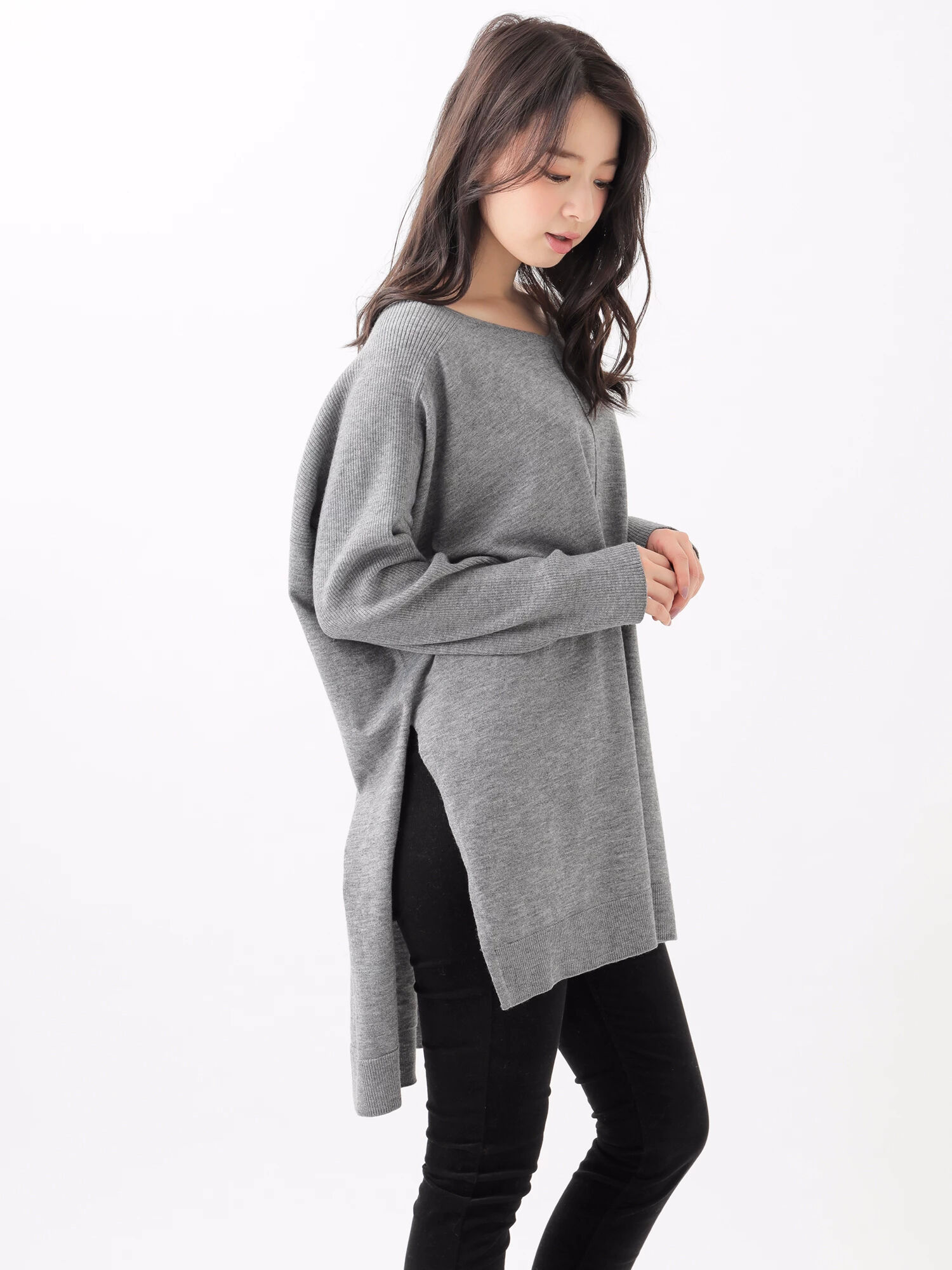 ≪iKON×アース×Ray≫【DK】BIGロングニット