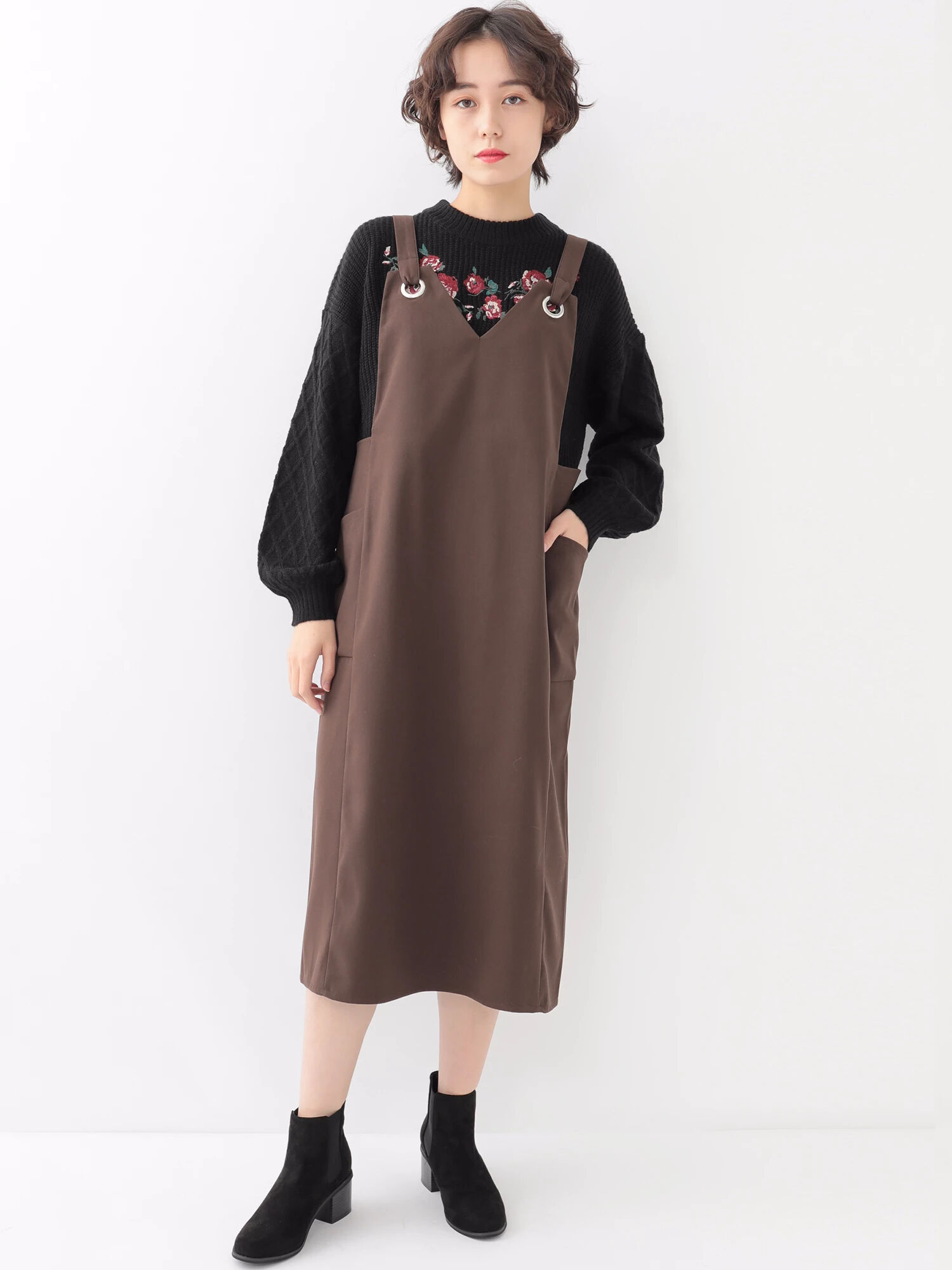 ◎アイレットジャンパースカート