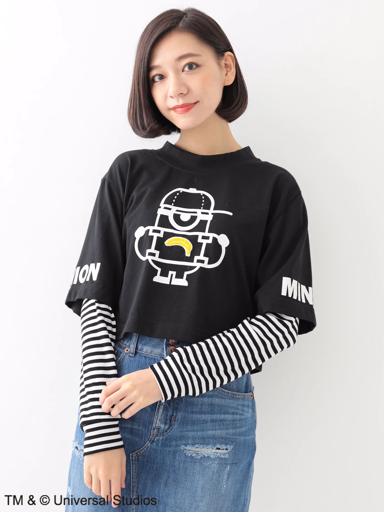 ＜WEB限定受注生産＞ミニオン FAKE長袖TEE