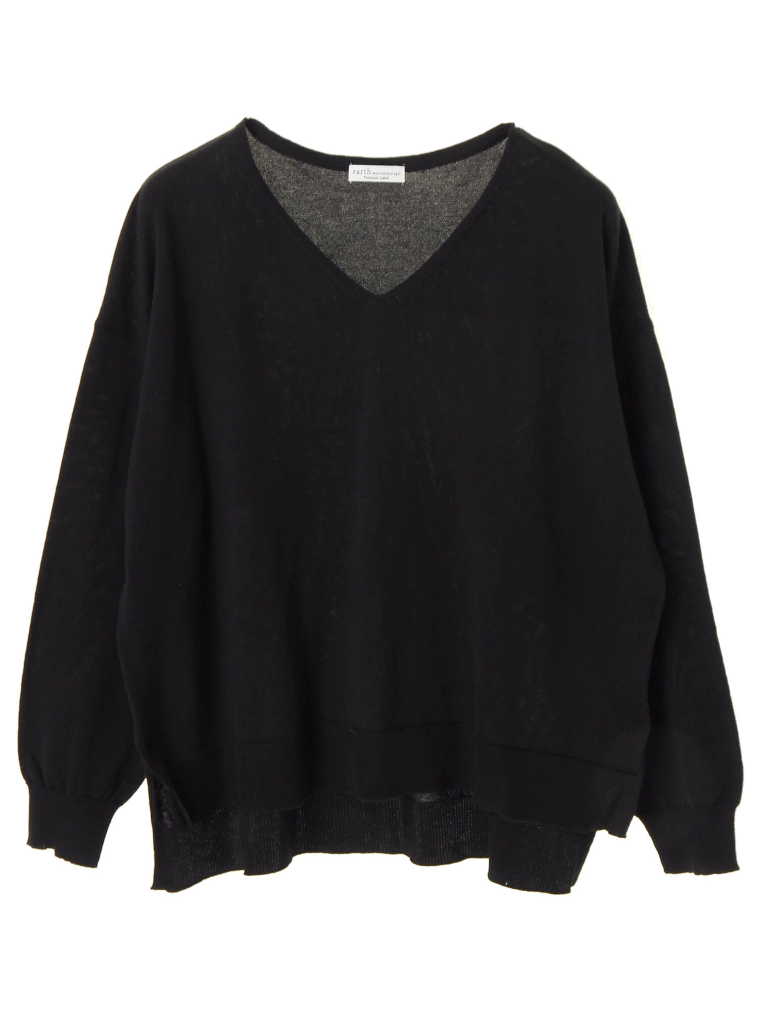 ★・Vネック前後差ニットプルオーバー