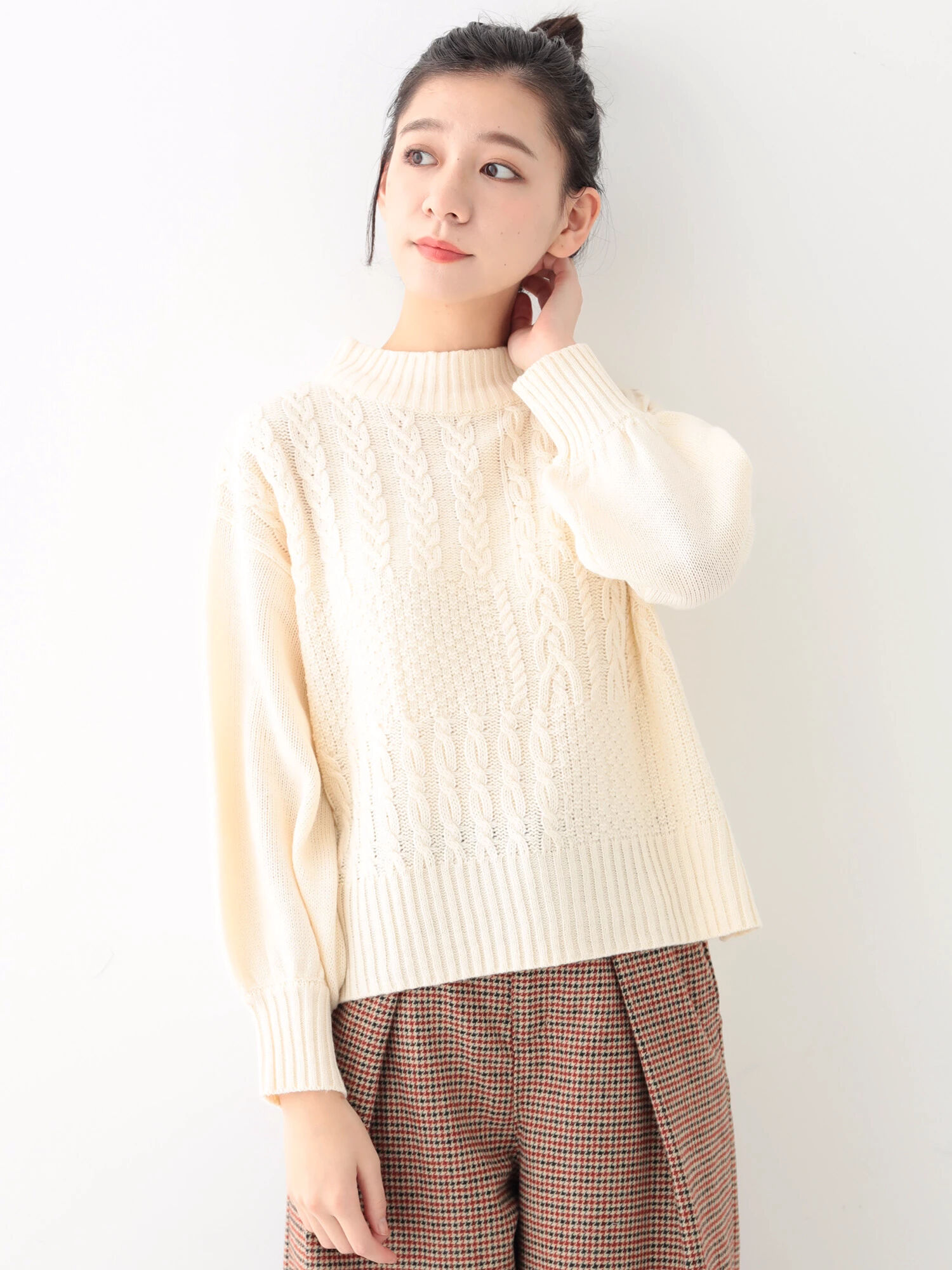 ★パッチワークニットプルオーバー