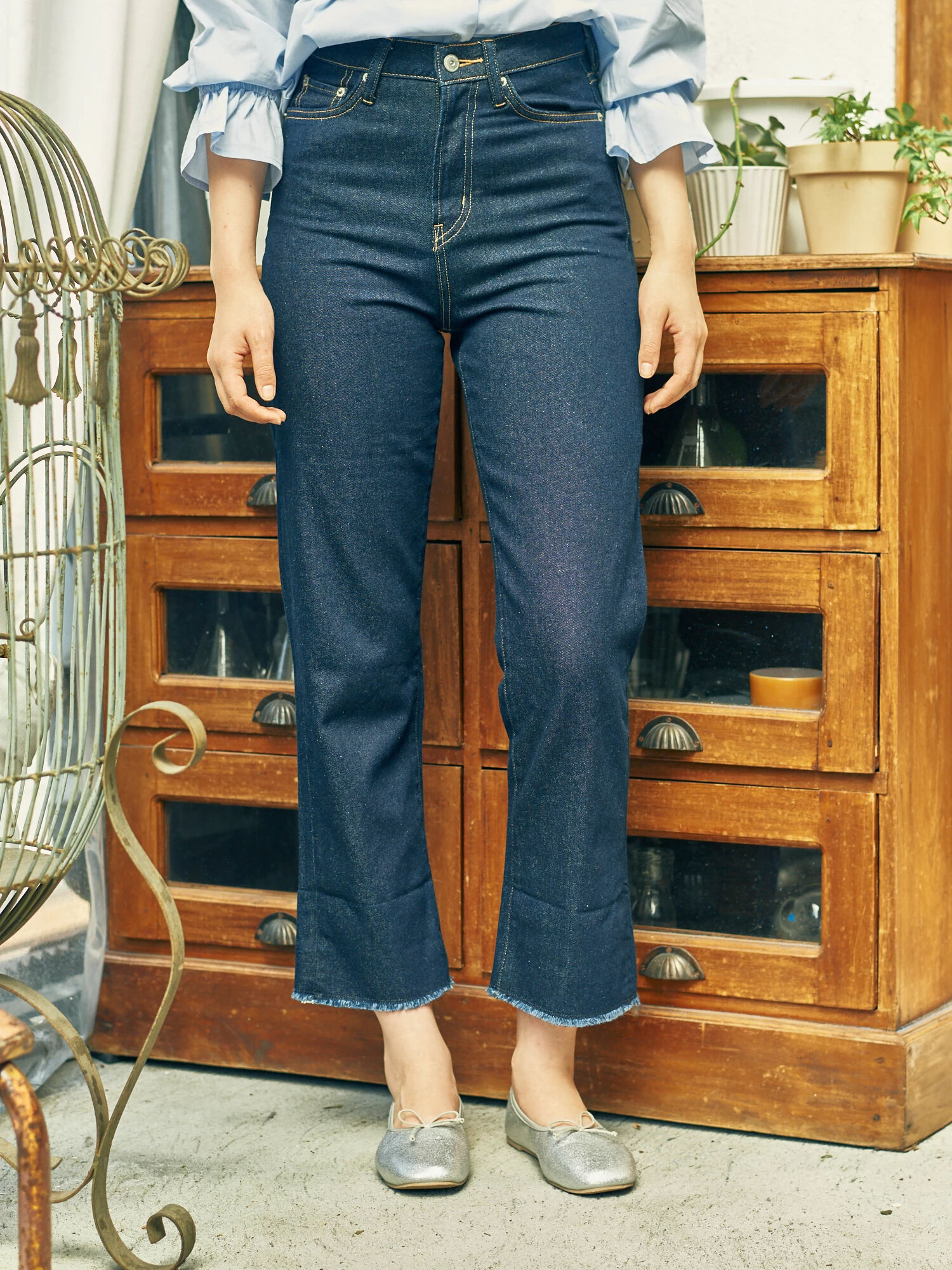 【WEB先行予約】COTTON USA デニムパンツ(ストレート)