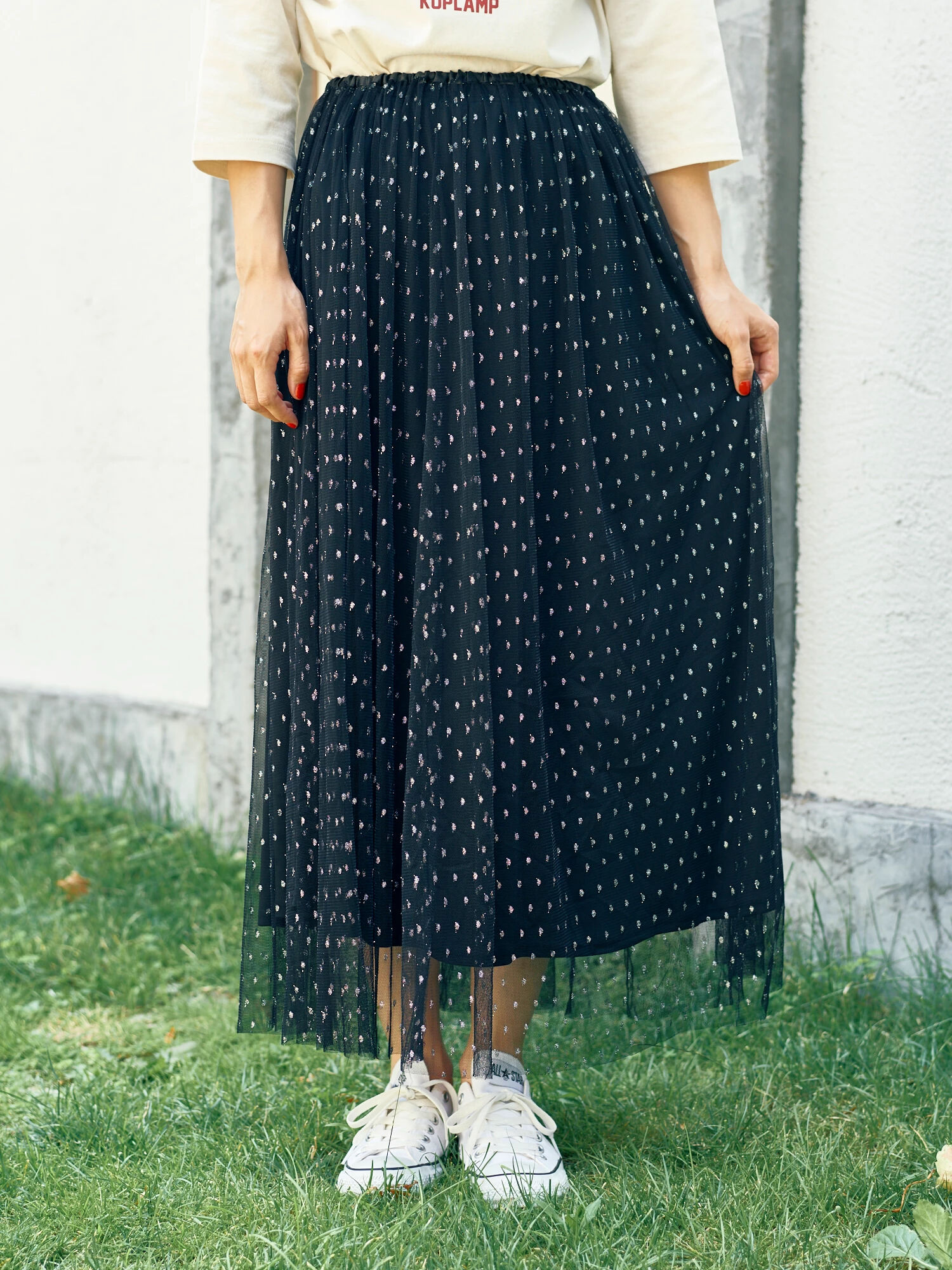 ・2wayラメドビーチュールスカート