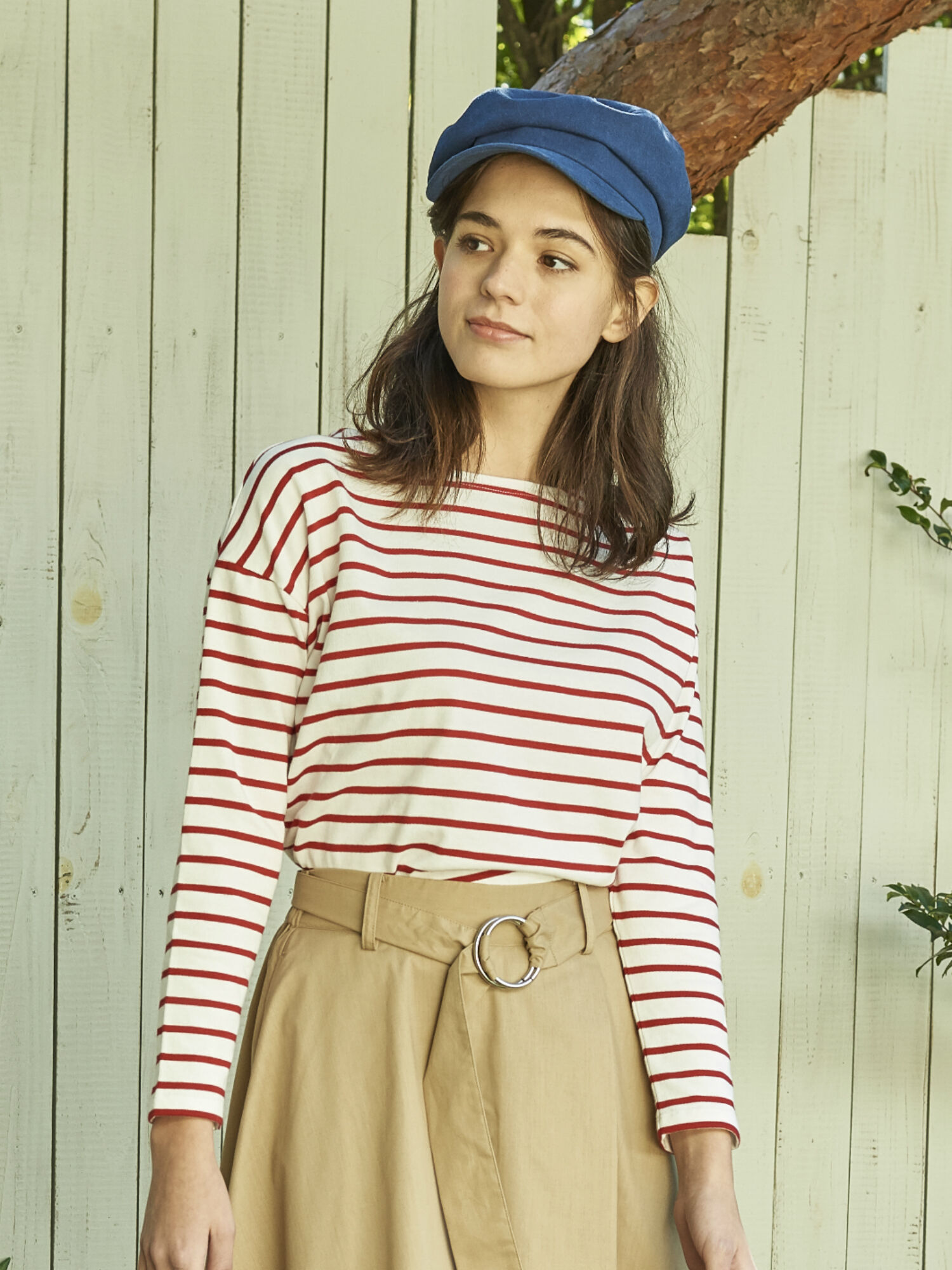 【WEB先行予約】ボーダーボーダーボートネックプルオーバー