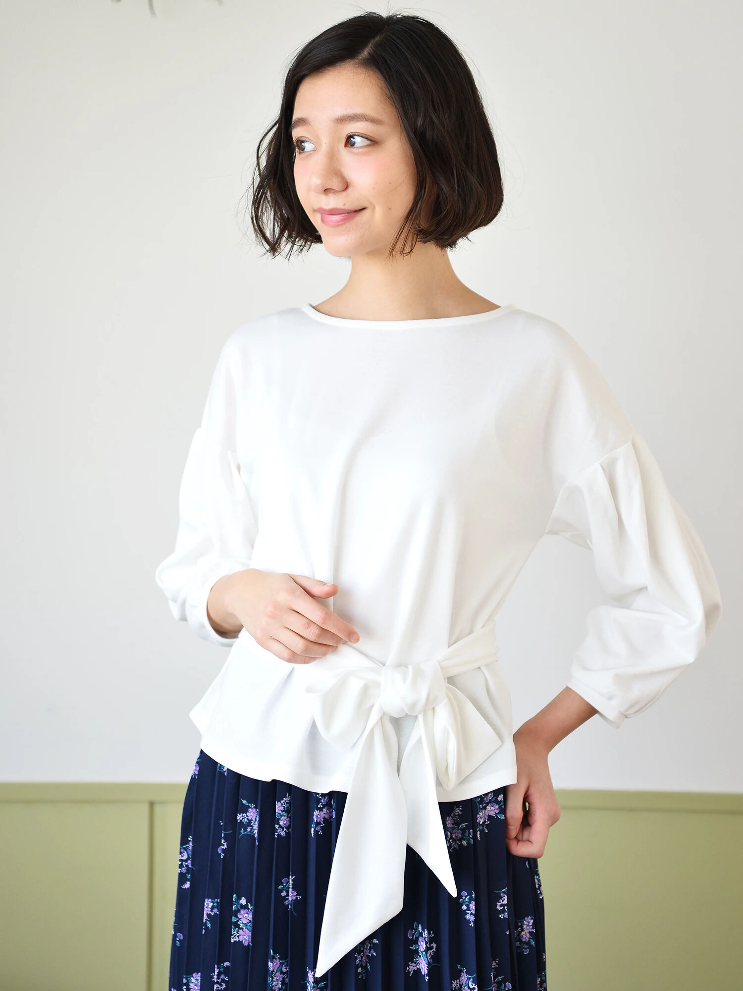 ・ウエストリボンプルオーバー