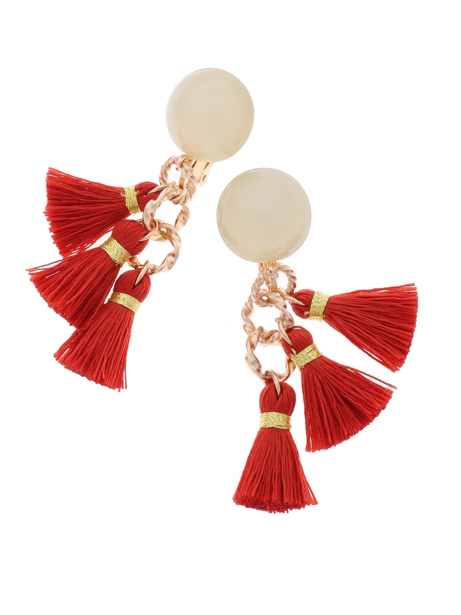 ランダムタッセルイヤリング