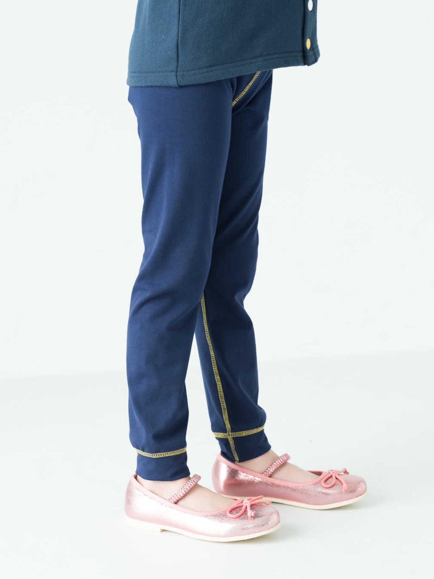 【kids】配色ステッチレギンス