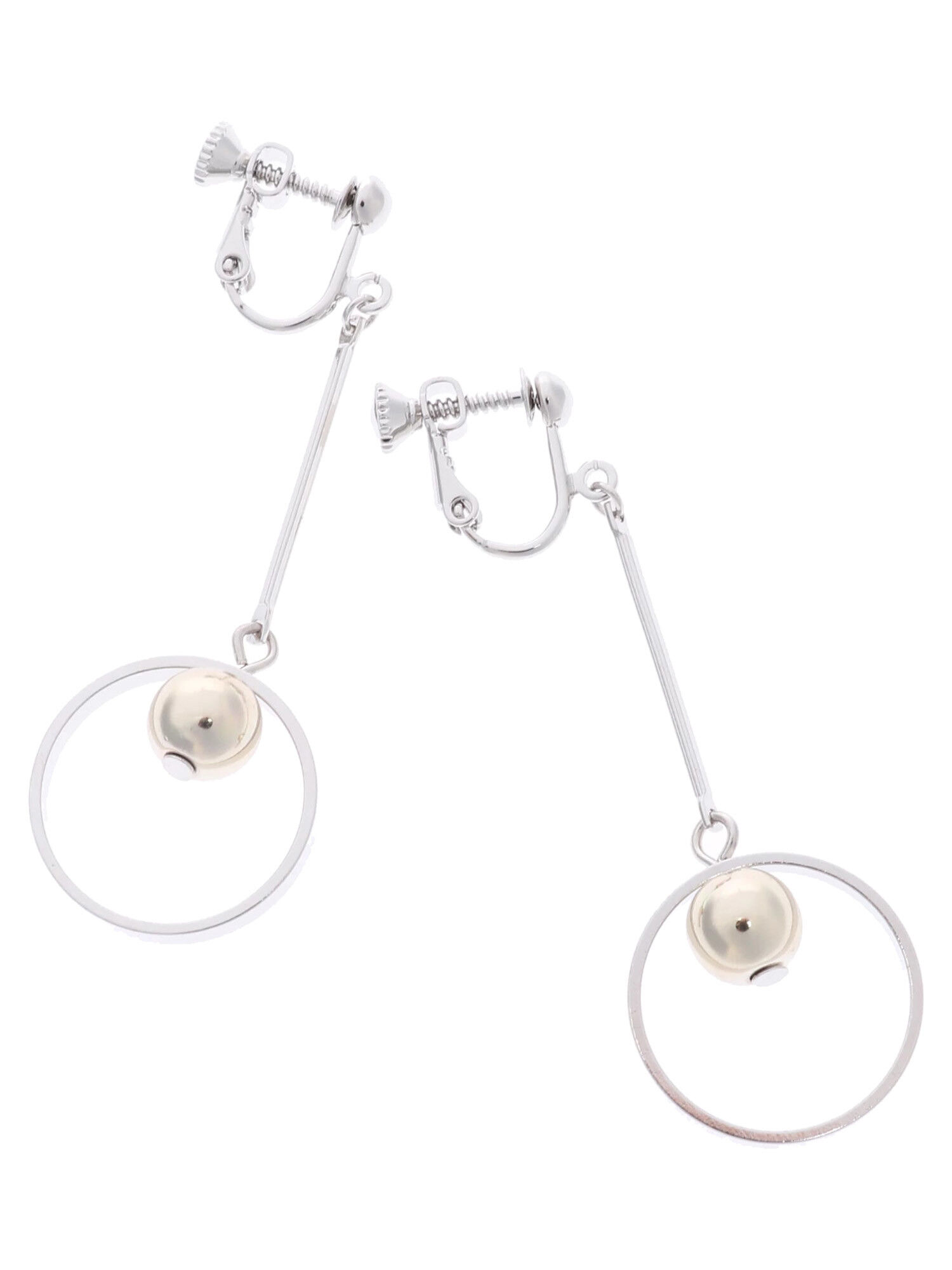 ・メタルラウンドイヤリング