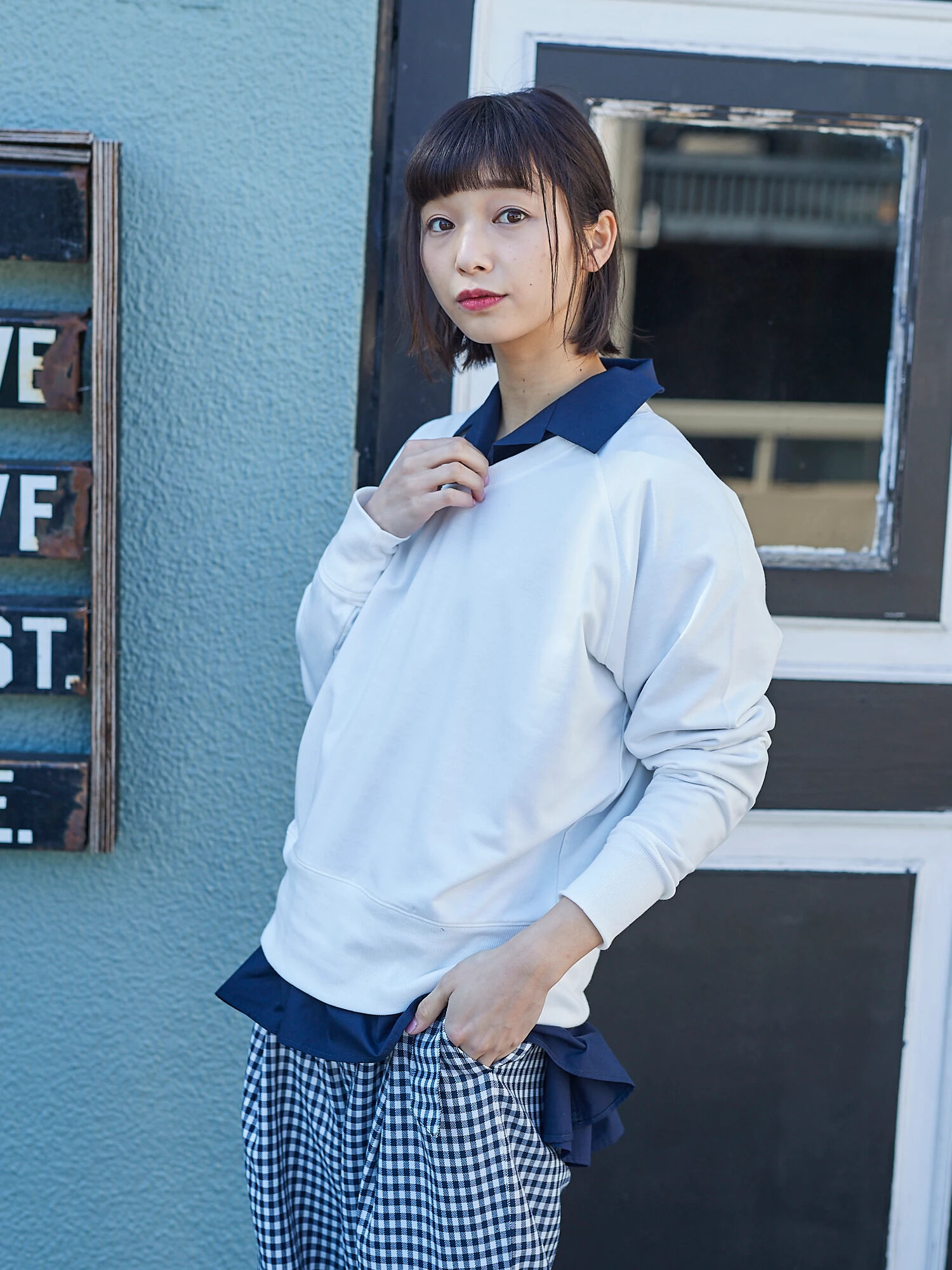 ・ミニ裏毛2wayプルオーバー