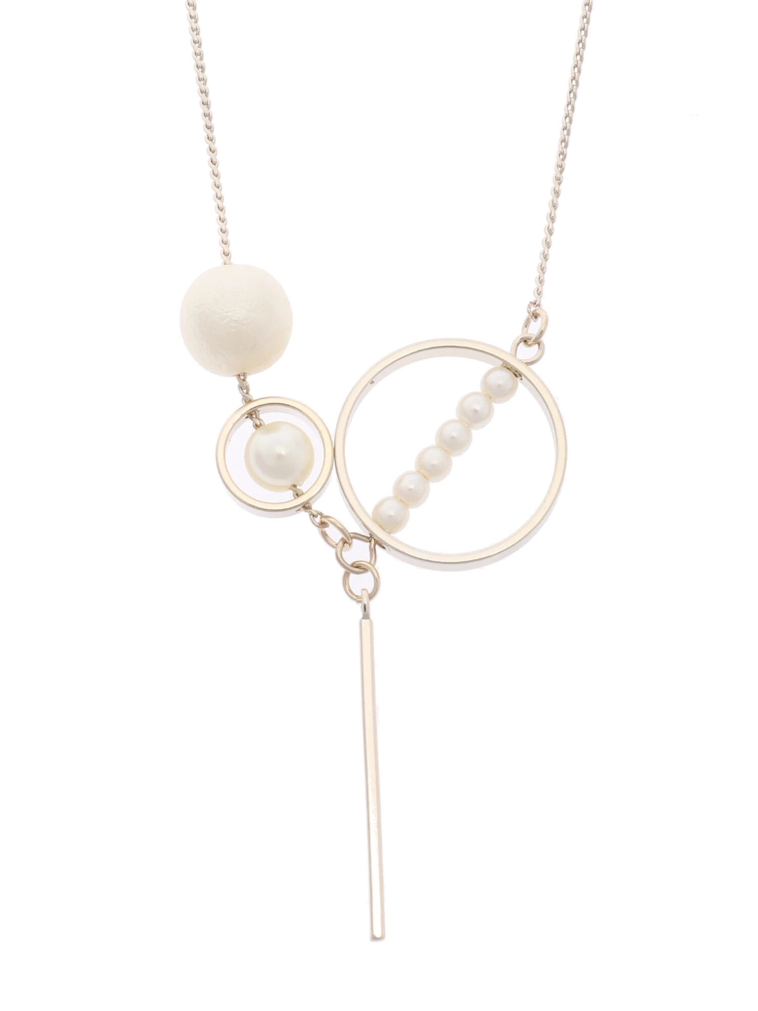 メタルラウンドミックスネックレス