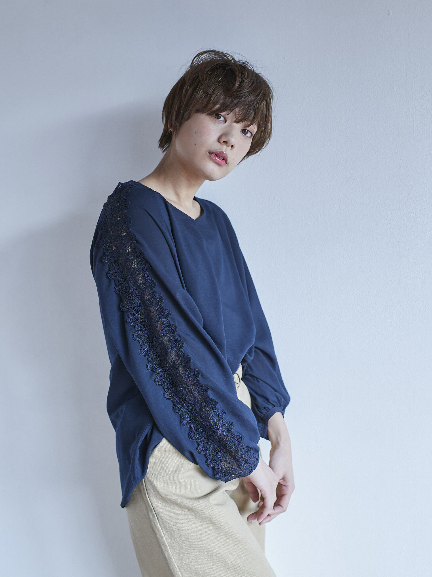 ・SET2点 ショルダーレースプルオーバー+インナー