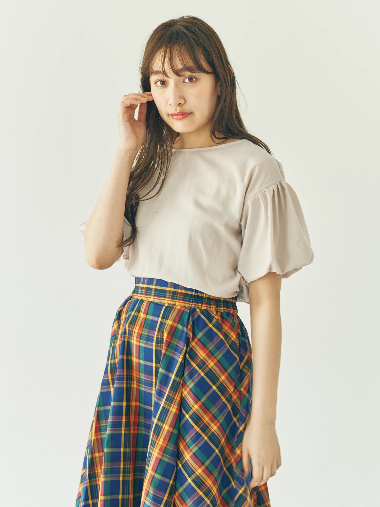 ・ゆるさらブラウス(バルーン袖)