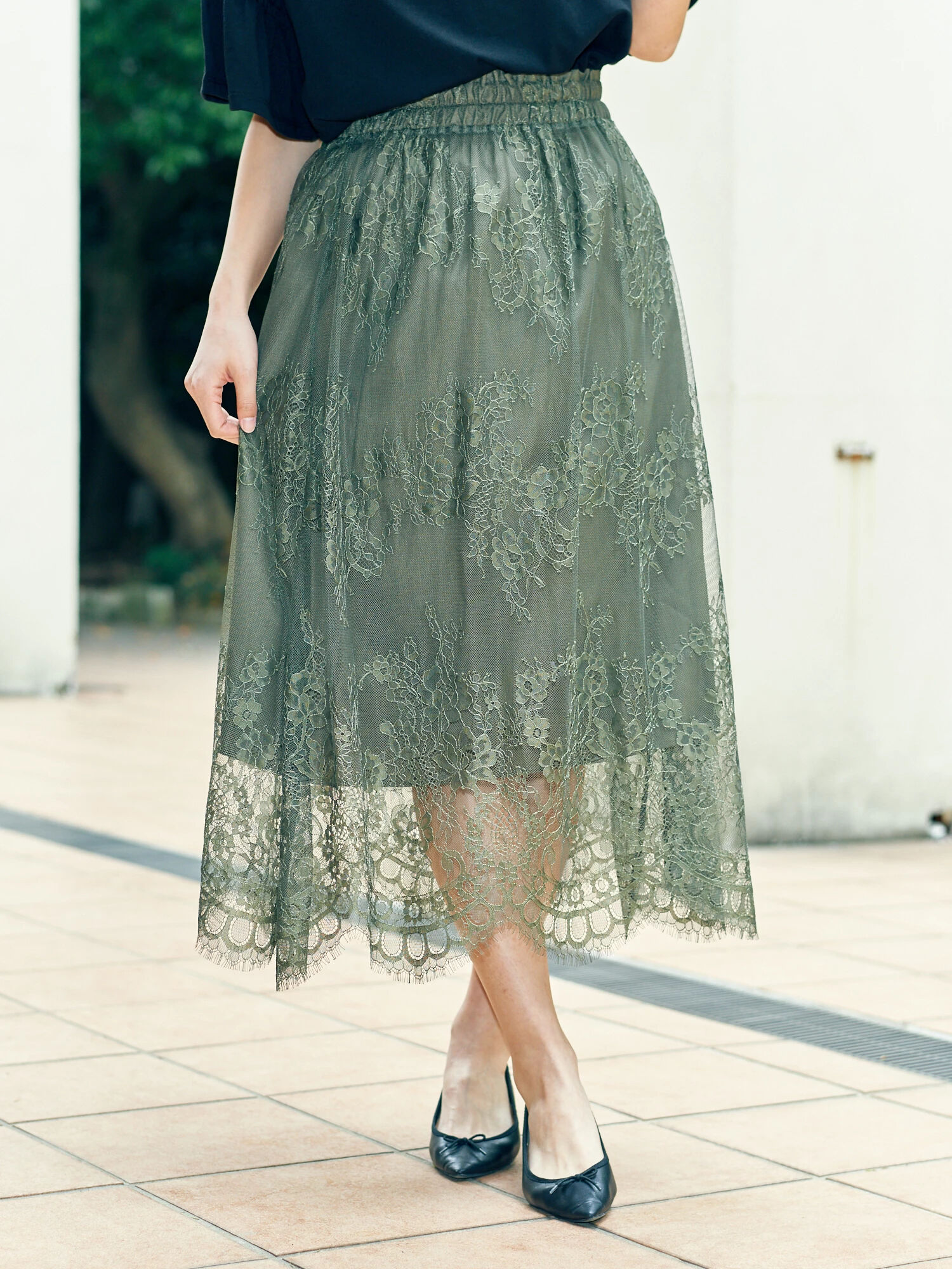 ・2wayレースマキシスカート