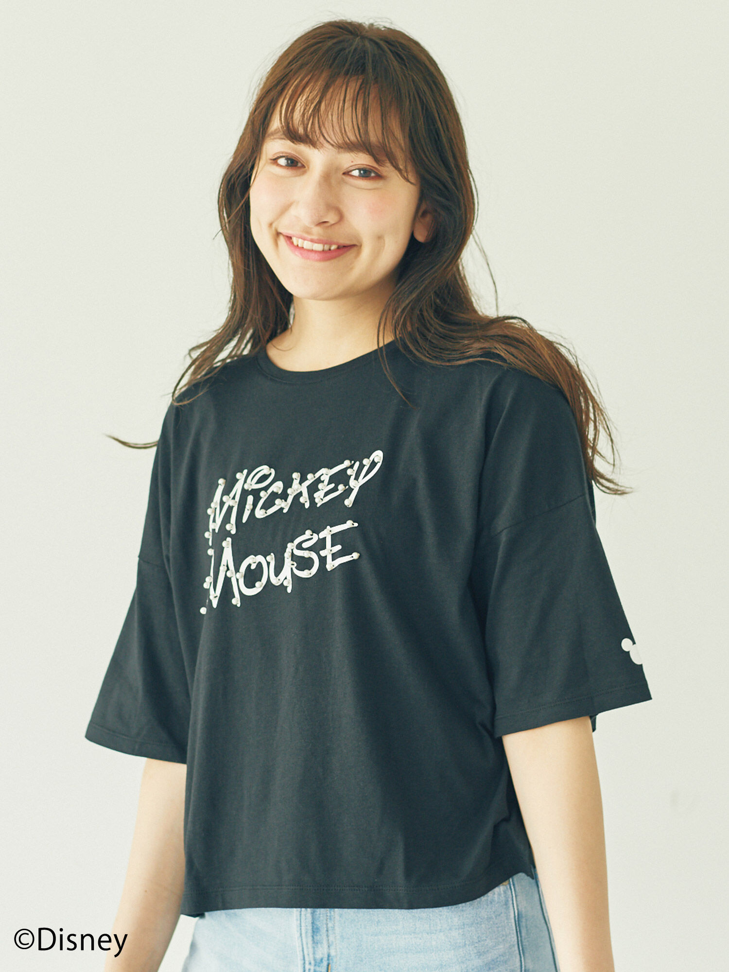 【WEB先行予約】Mickey/earthタイポTシャツ
