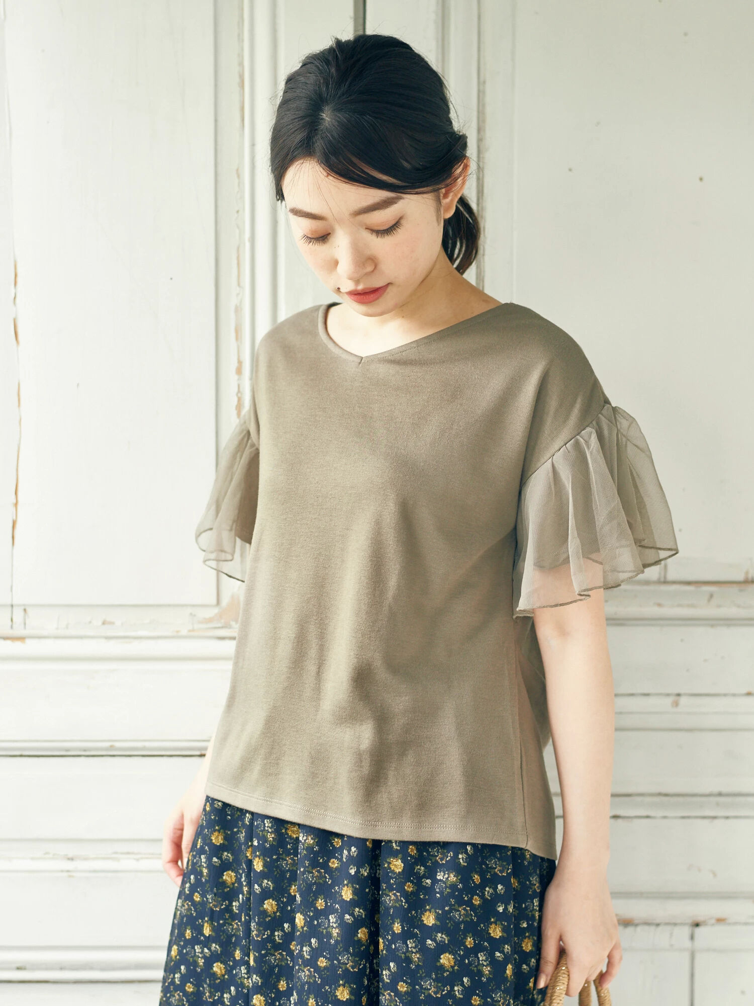 ・フレアスリーブプルオーバー