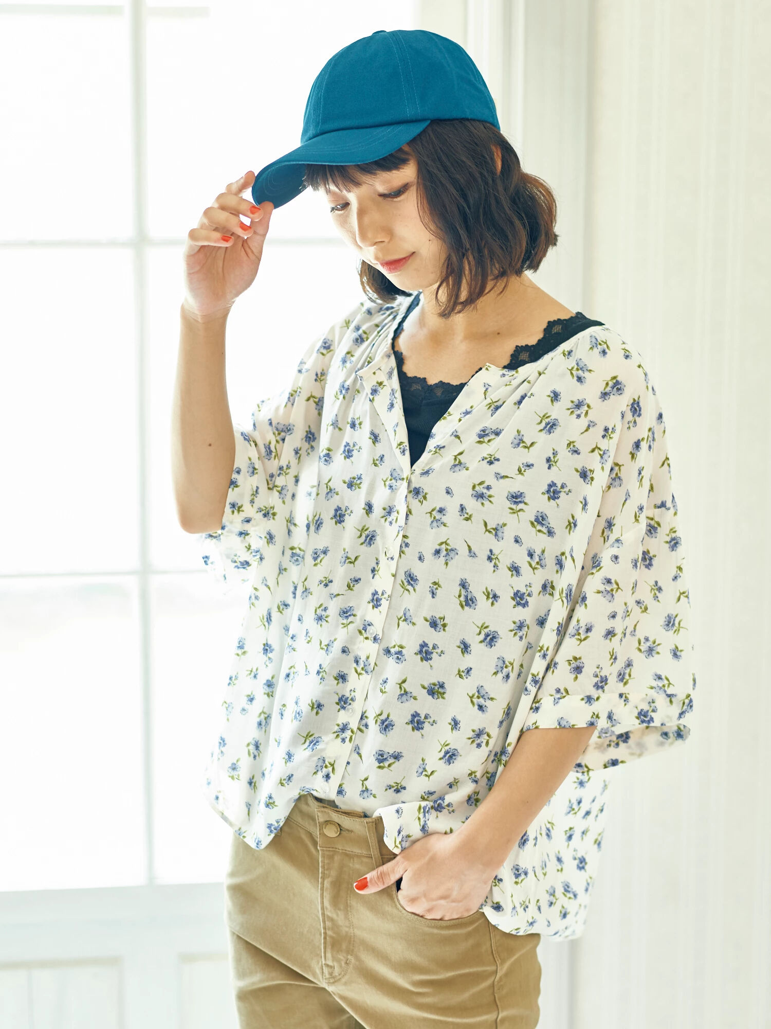 スキッパーブラウス