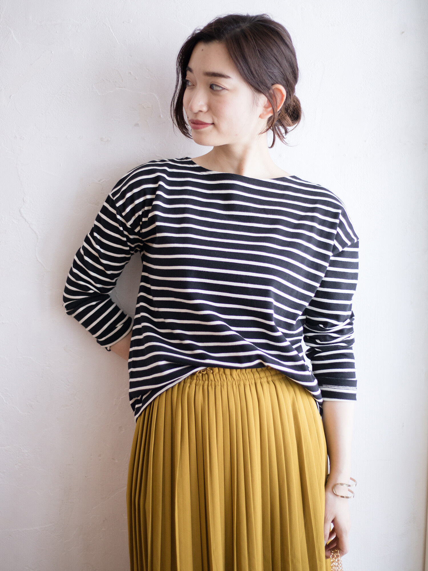 ＜ＷＥＢ限定大きな・小さなサイズ＞ボーダーボーダープルオーバー(プレーン)