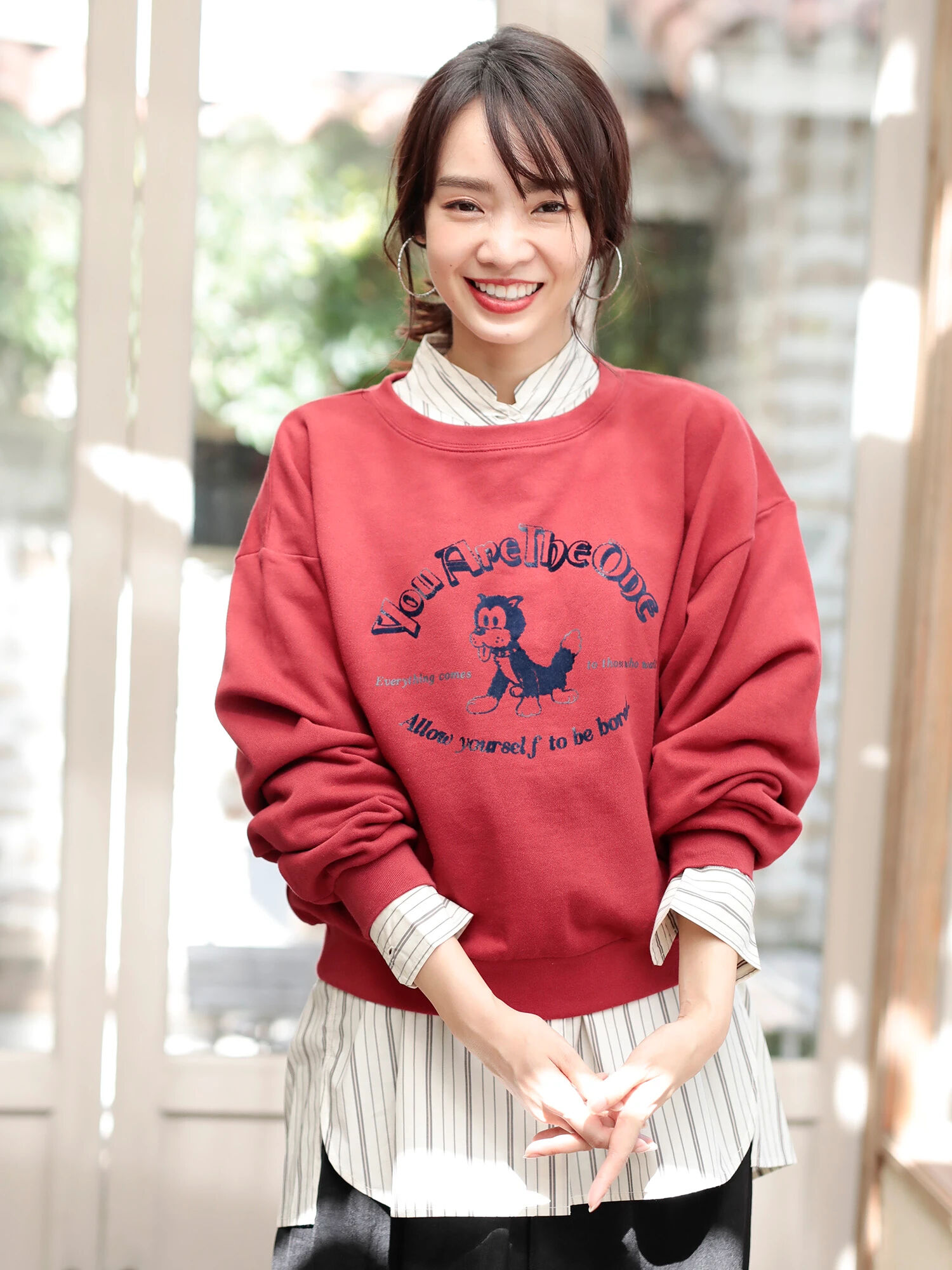 ・裏毛ワイドプルオーバー(アニマル)