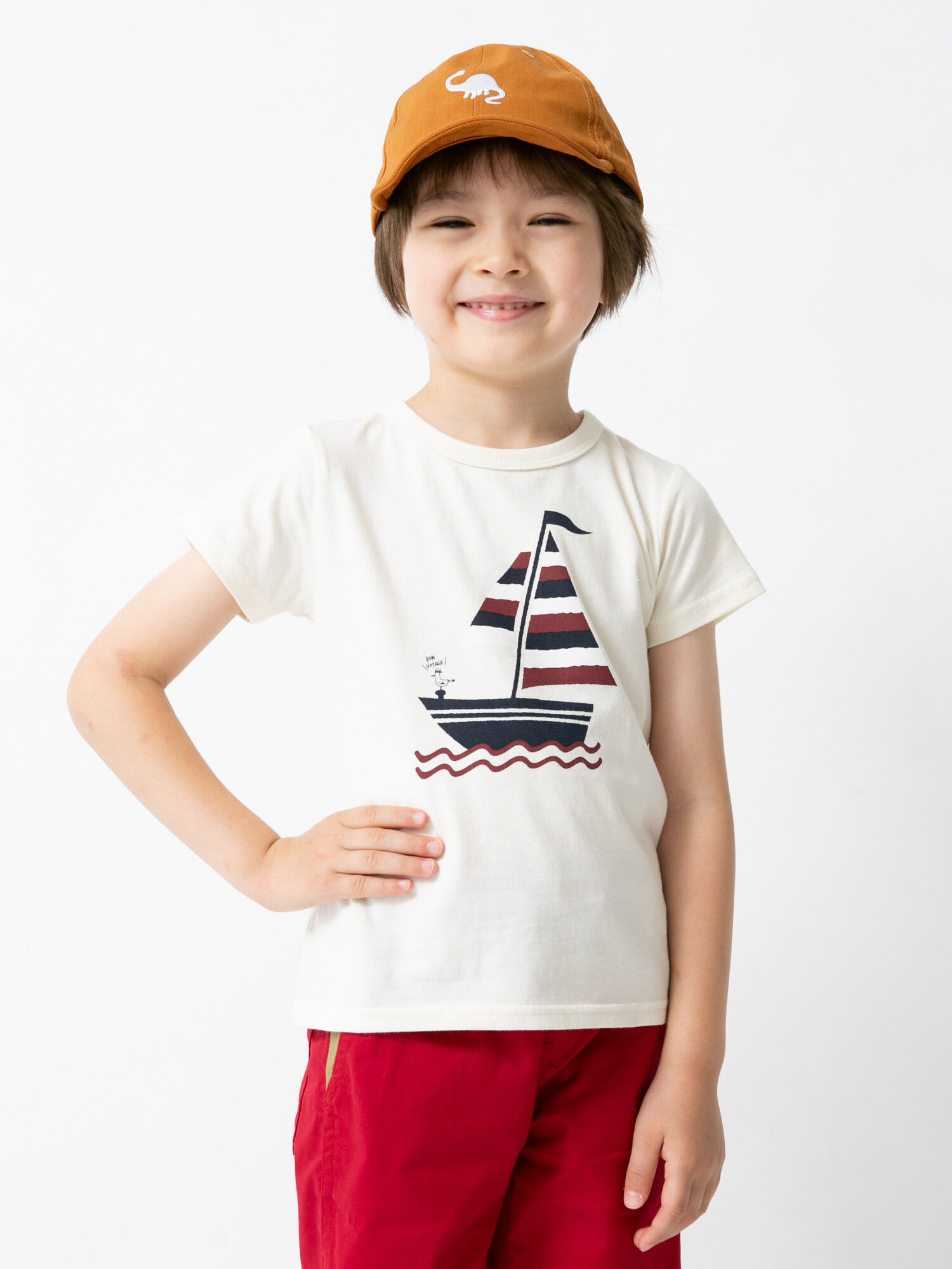 【kids】ヨットプリントTシャツ