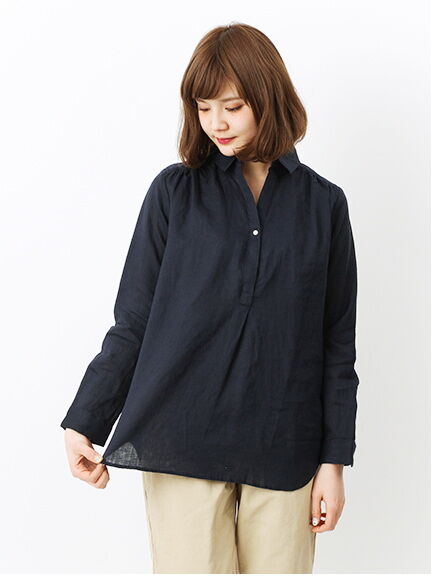 ＜WEB限定大きな・小さなサイズ＞リネンスキッパーチュニック