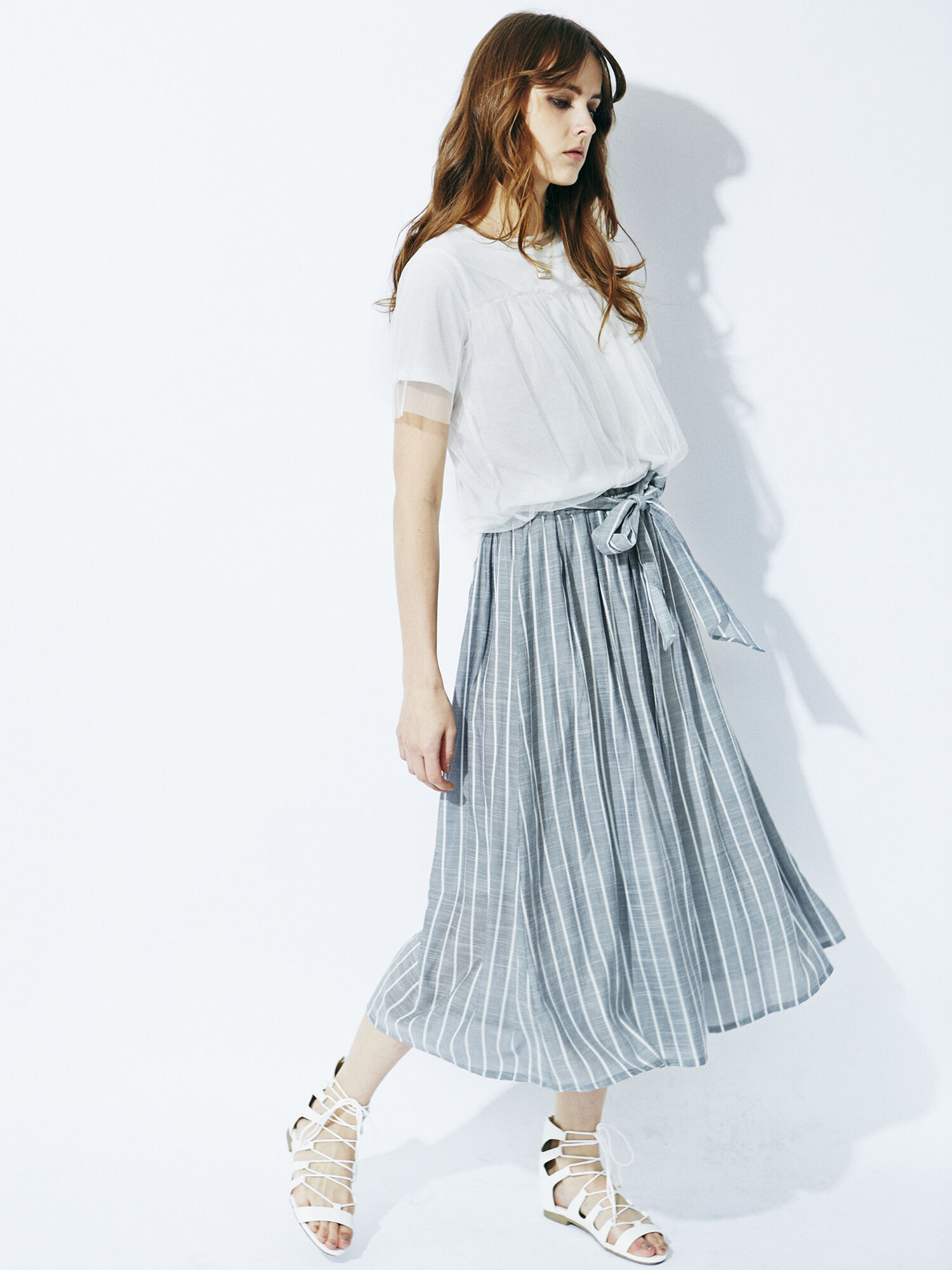 E hyphen world galleryストライプガウチョ ￥5,389